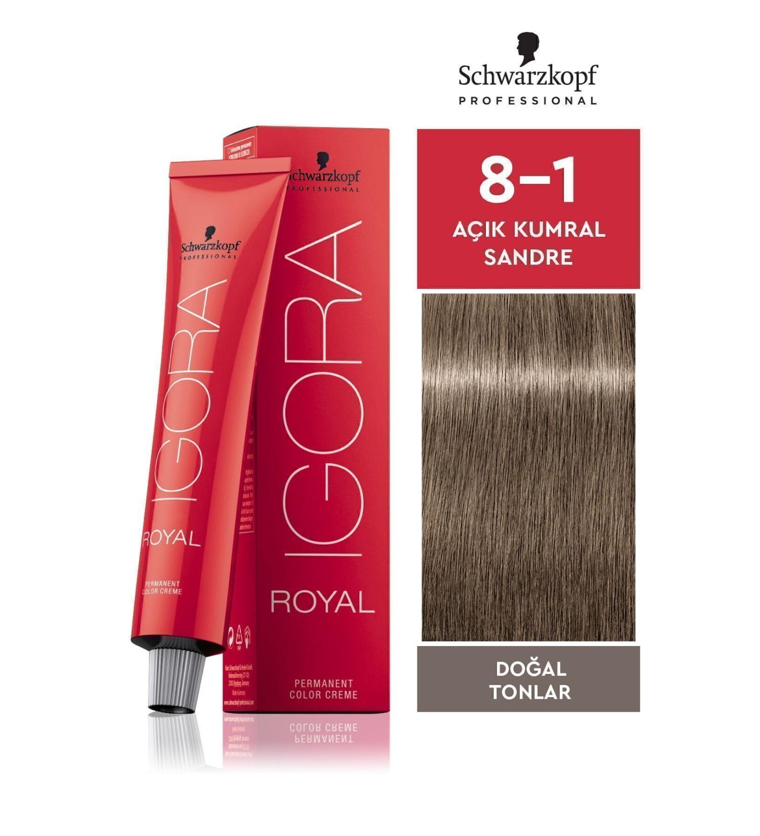 Igora Royal Natural Tones 8-1 Light Blonde Sandre Hair Dye 60ml - Buy Online on GoSupps.com