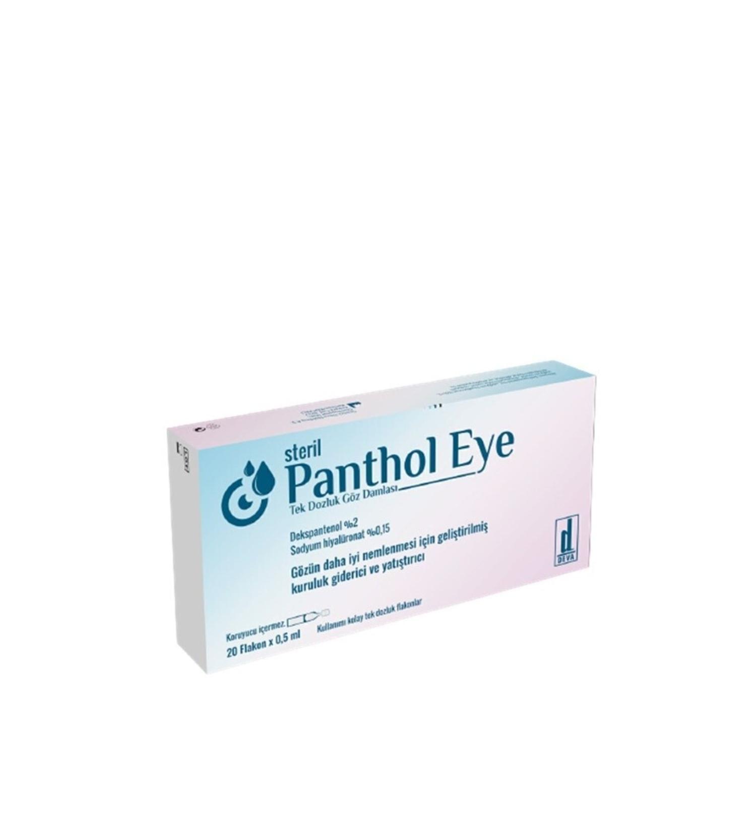 Deva Panthol Eye Tears Drops (Artificial Tears) 0.5 Ml X 20 Vials