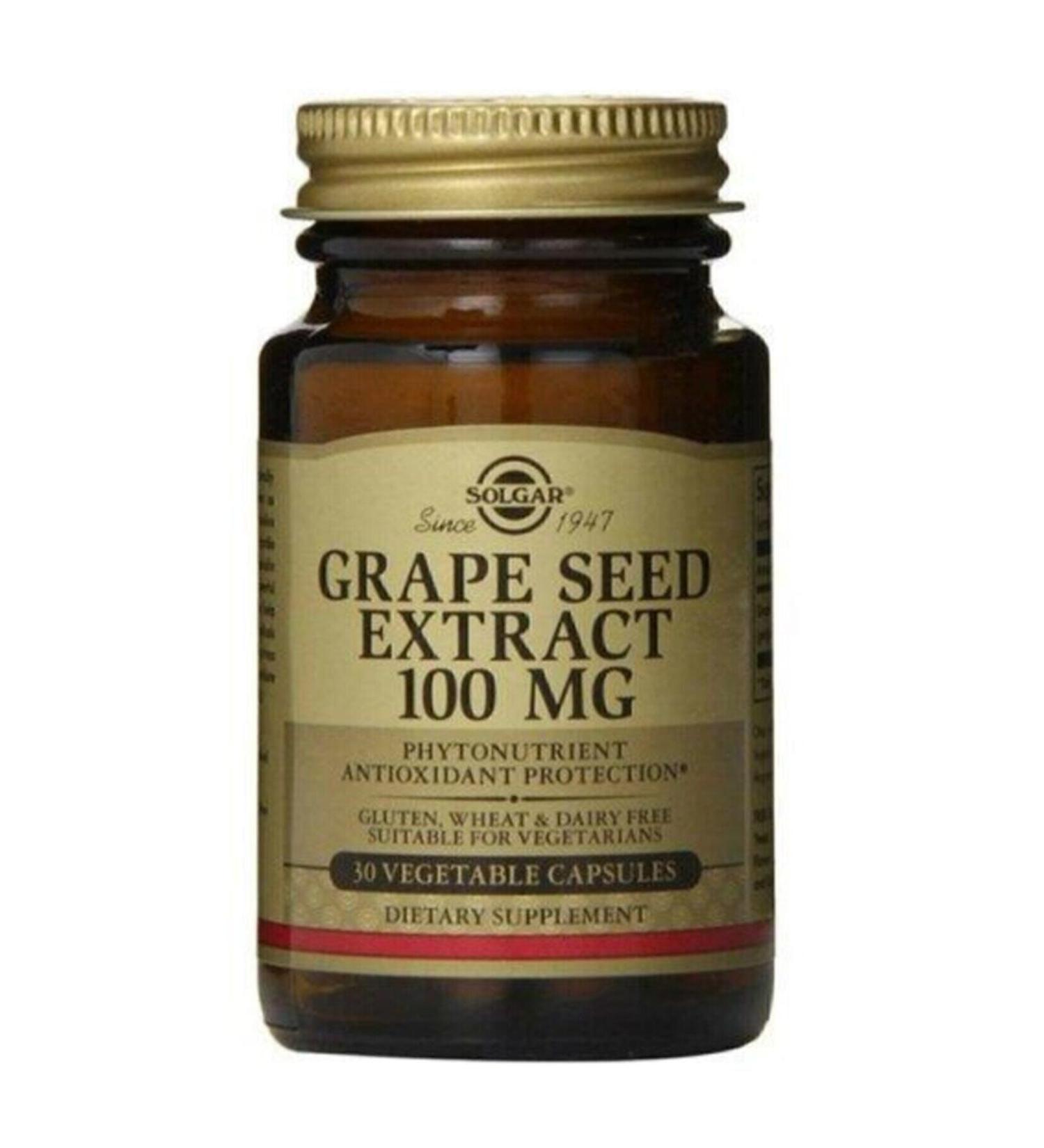 Solgar Grape Seed Extract 100 Mg 30 Capsules