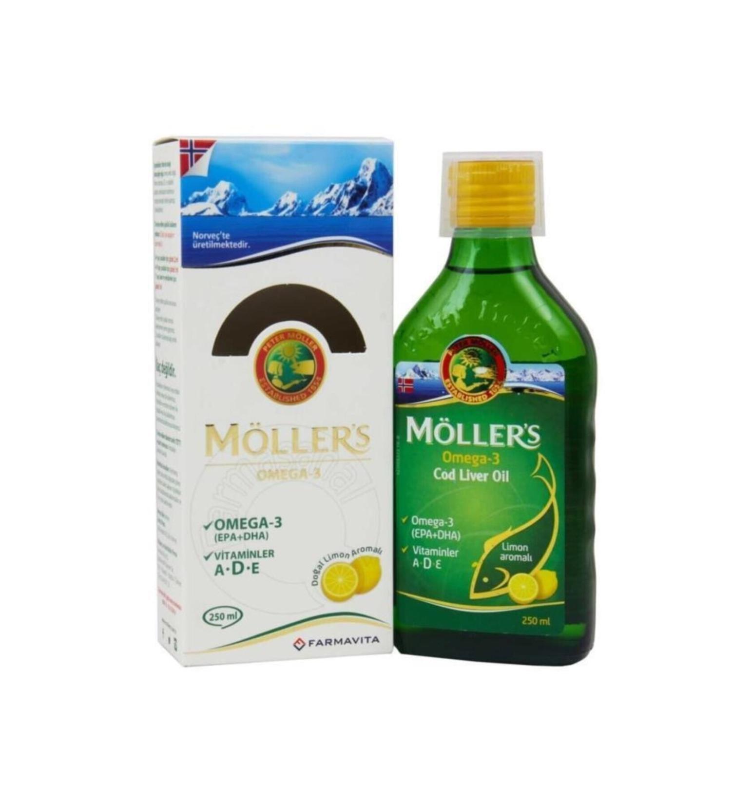 Mollers Omega 3 Natural Apple Flavored Fish Oil Syrup