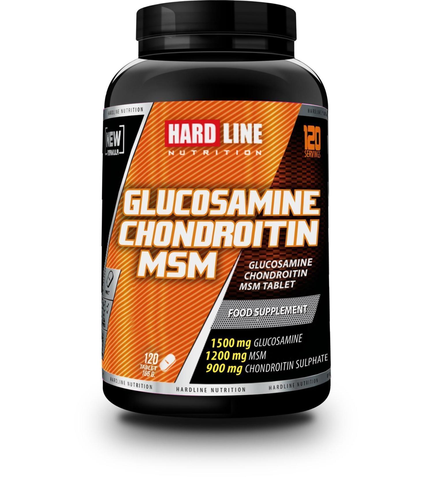 Hardline Glucosamine Chondroitin Msm 200 Gr - Buy Online on GoSupps.com
