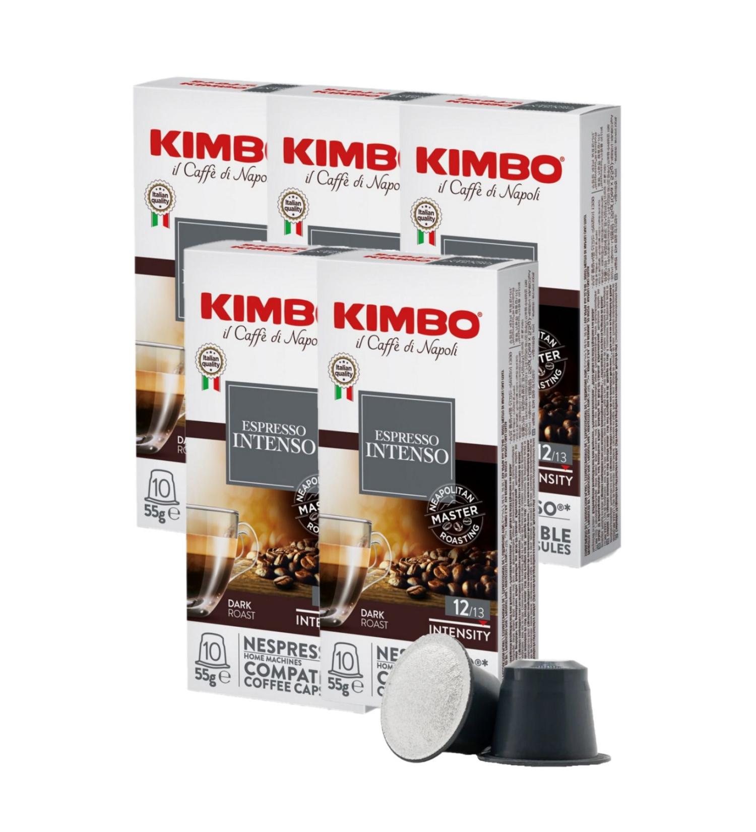 Kimbo Intenso Nespresso Compatible Capsule Coffee (Box of 10) (5 Boxes) - Buy Online on GoSupps.com