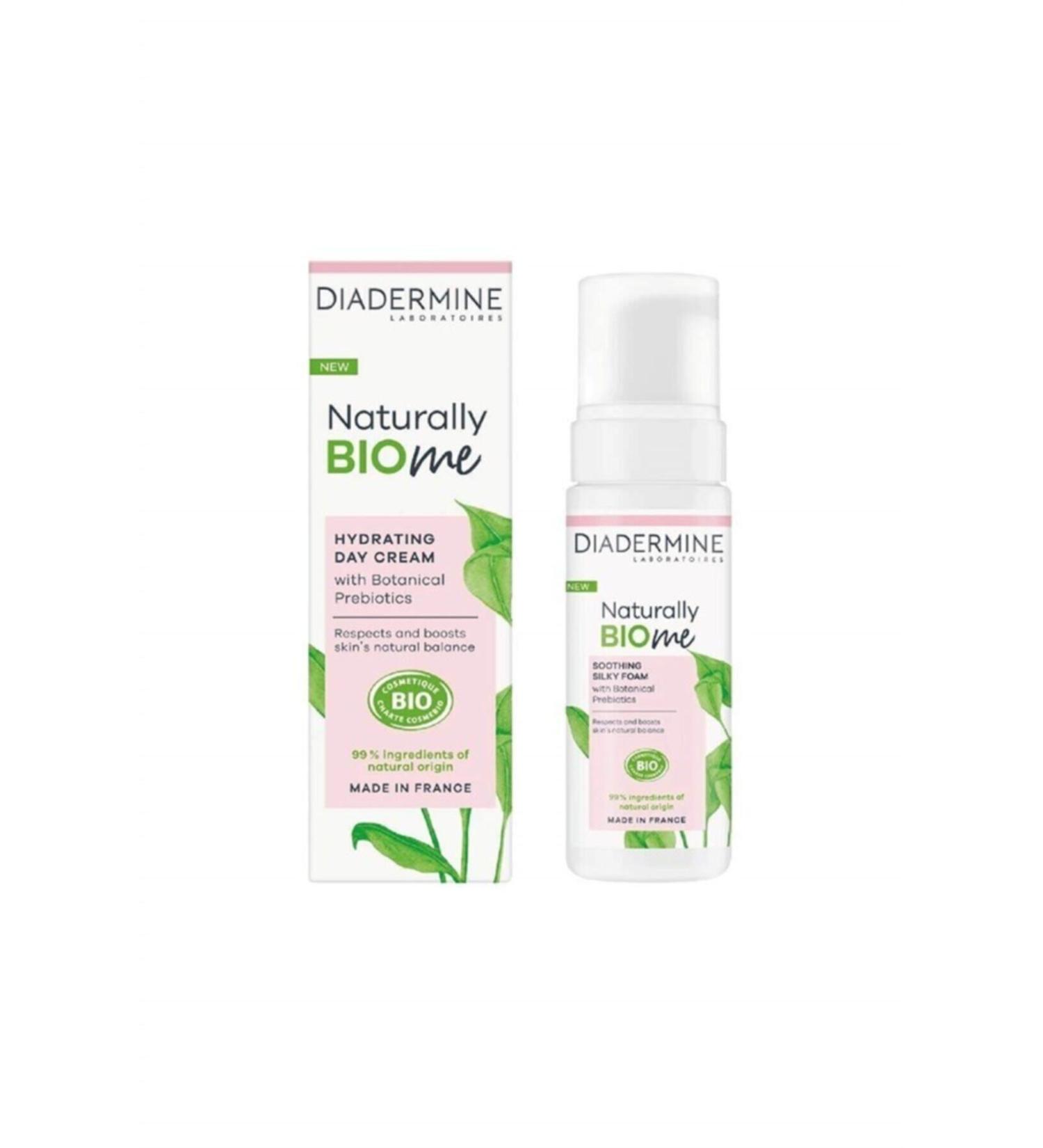 Diadermine Naturally Bio Me Moisturizing Cream 50 ml and Facial Foam