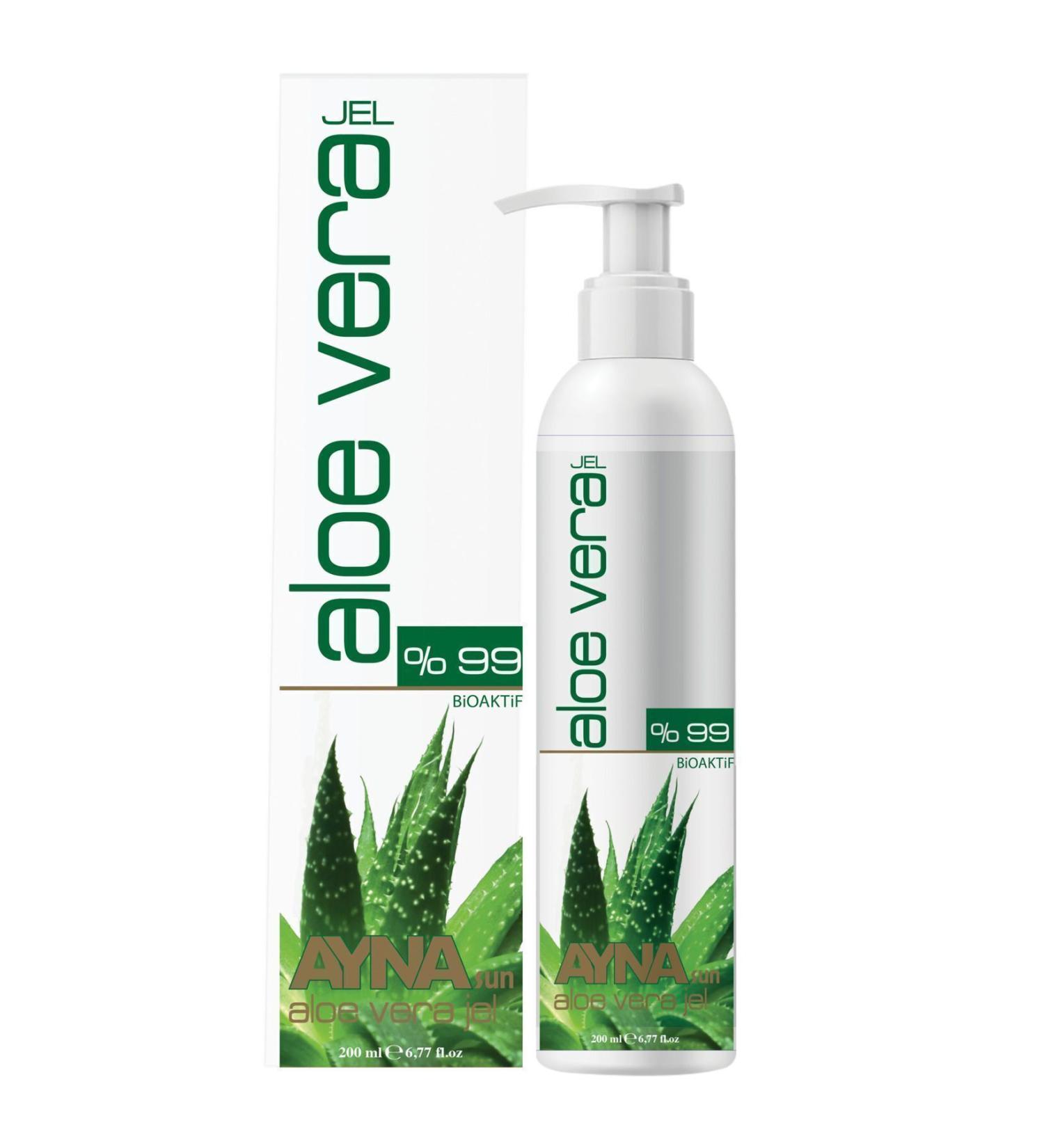 Ayna Sun Aloe Vera Gel Moisturizer for All Skin Types 200 ml Bioactive