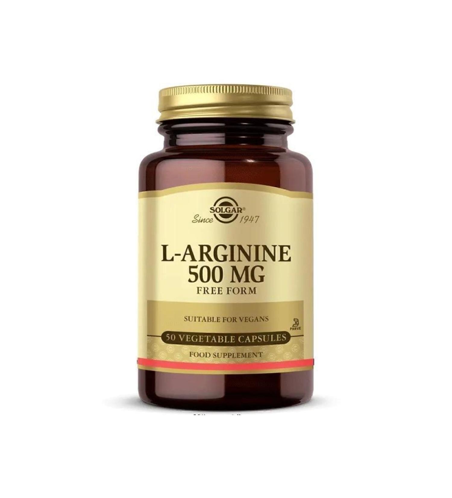 Solgar L-arginine 500 Mg 50 Tablets