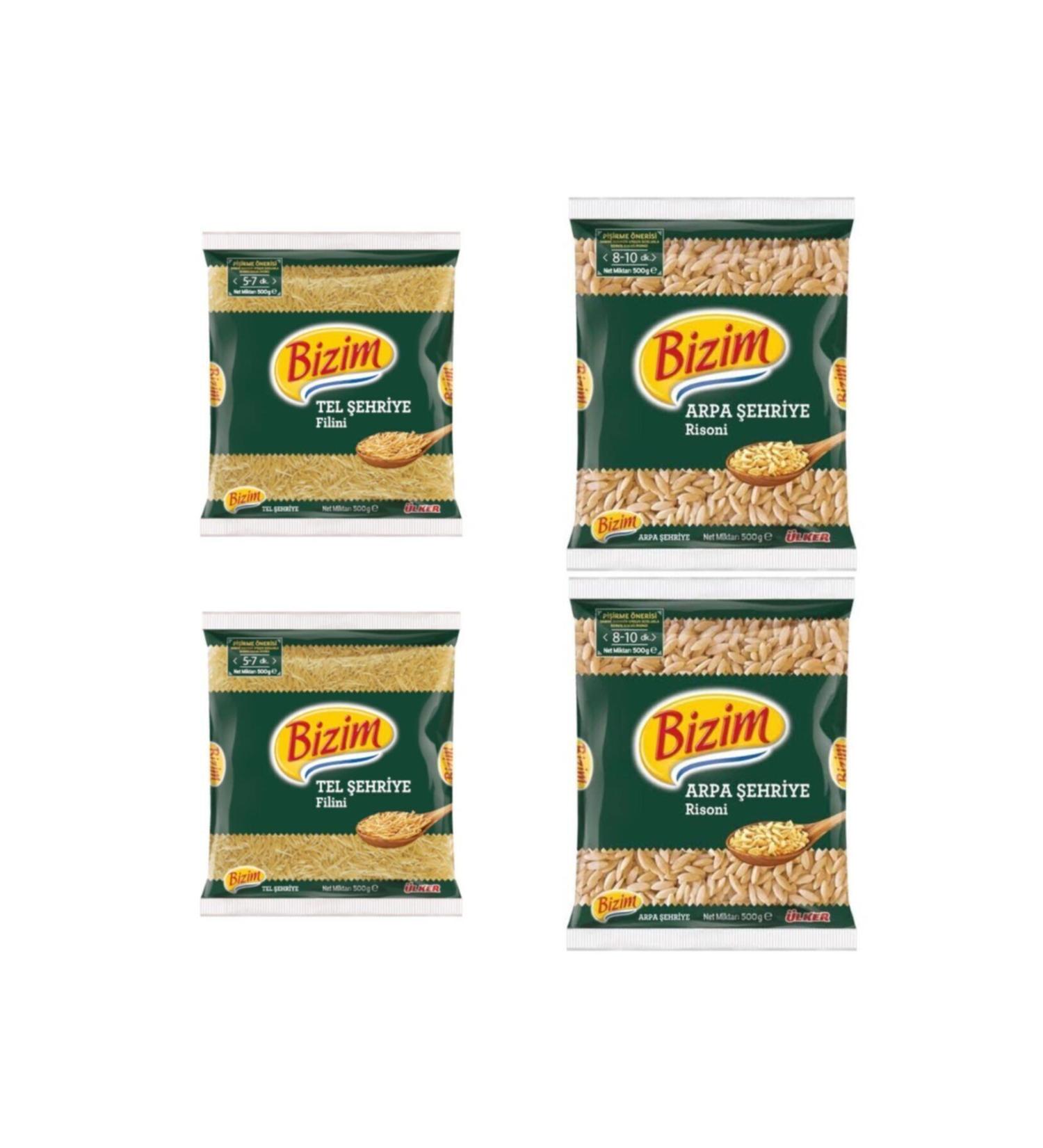 Bizim Mutfak Vermicelli - Orzo Pasta 4 Pieces