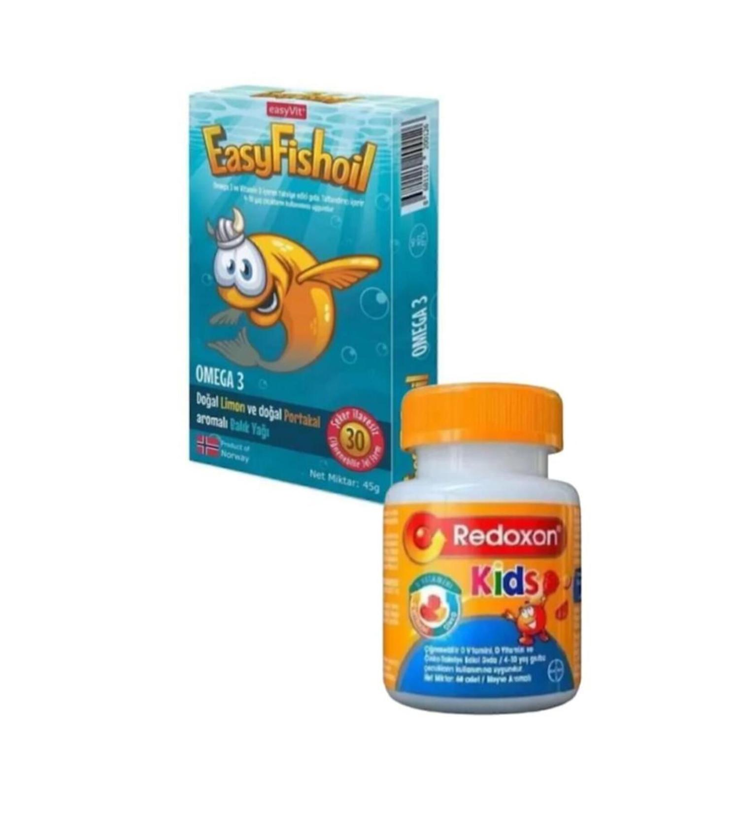 Easy Fishoil Easyfishoil 30 Gel Tablets Redoxon Kids 60 Tablets