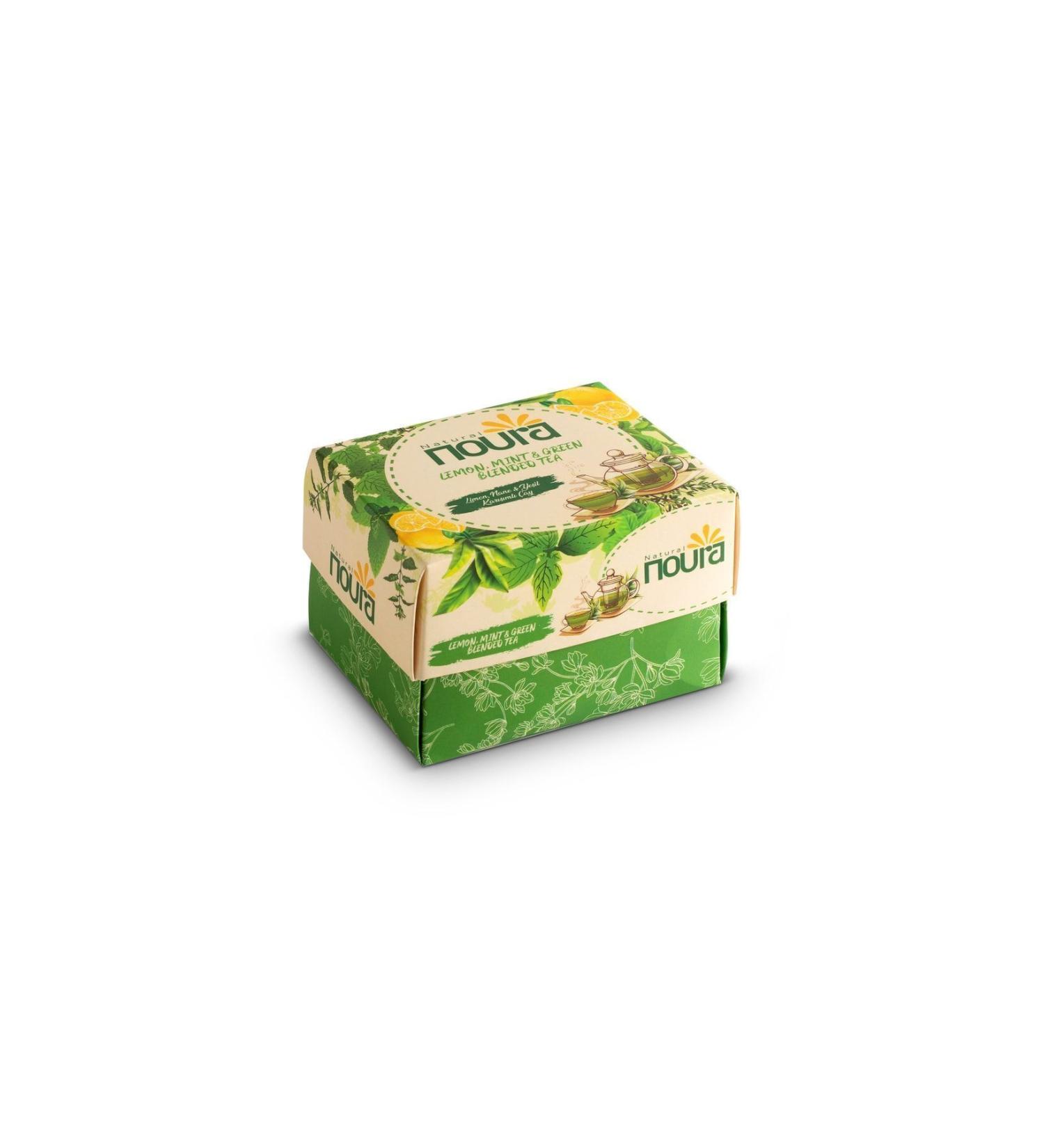 Noura Natural Bulk Green Tea-Lemon-Mint 100 Gr