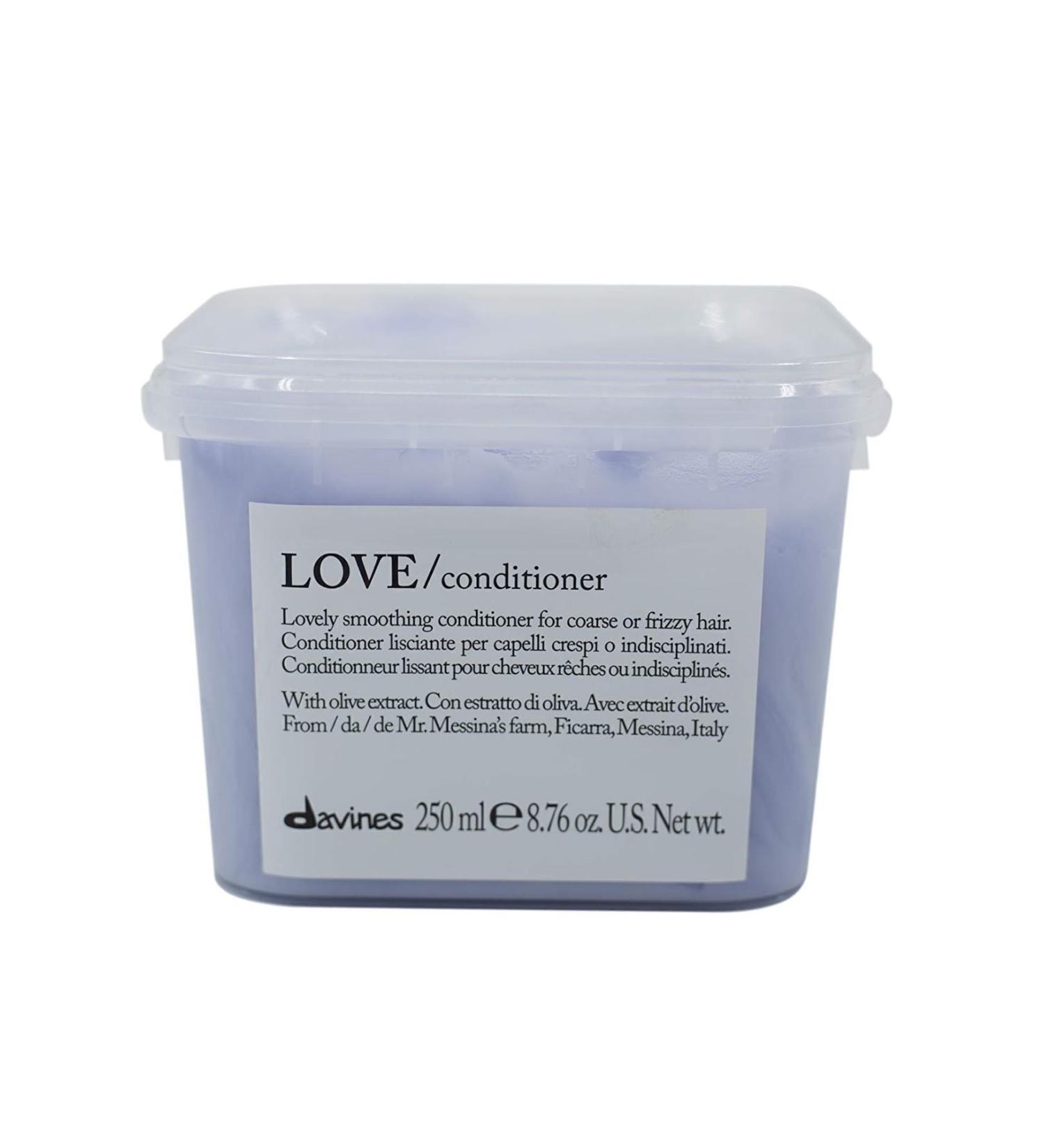 Davines Love Smoothing Wavy & Curly Hair Straightening 3.8pH Conditioner 8.76oz. ECBeauty!Q163