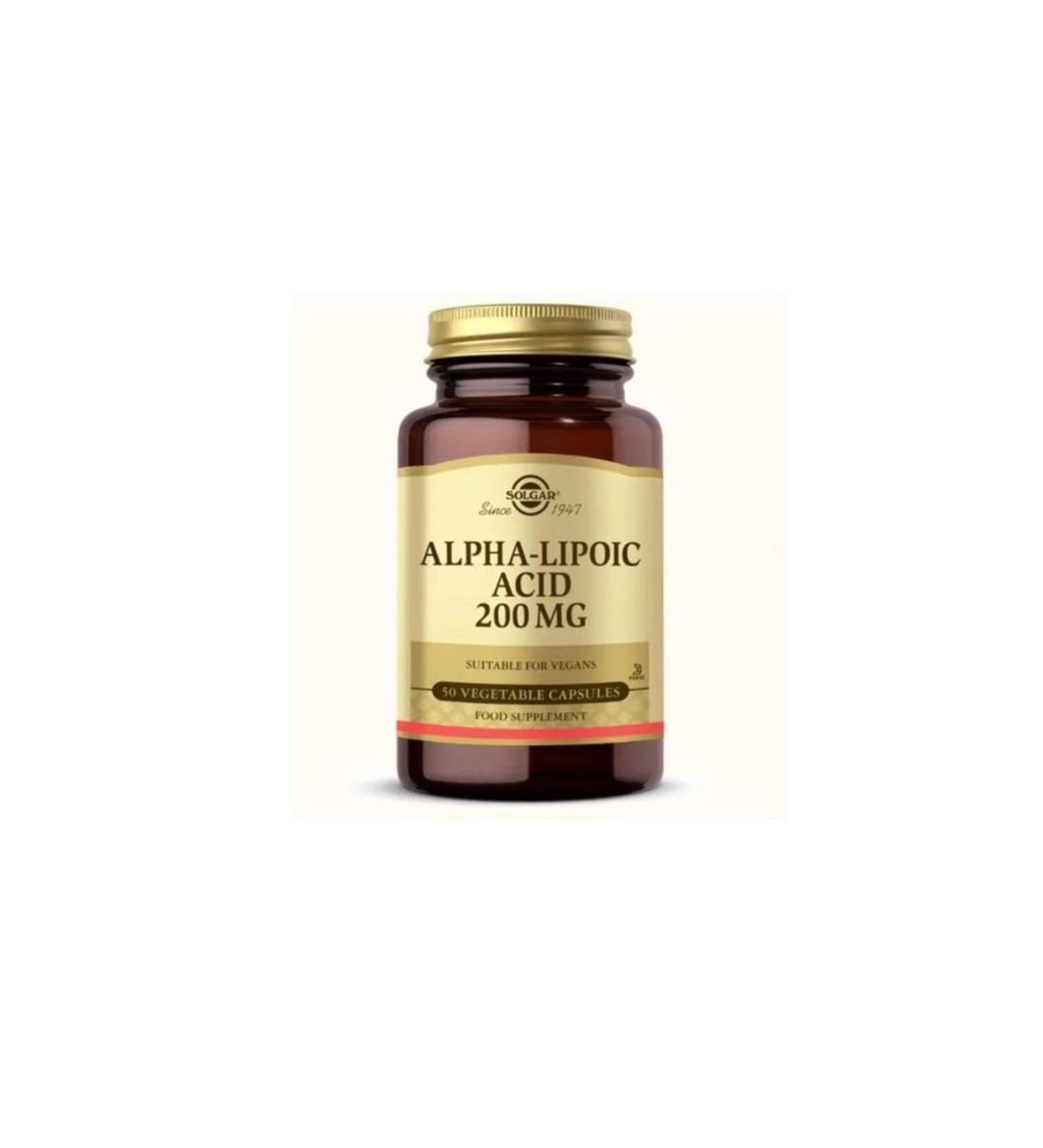 Solgar Alpha Lipoic Acid 200 Mg 50 Capsules