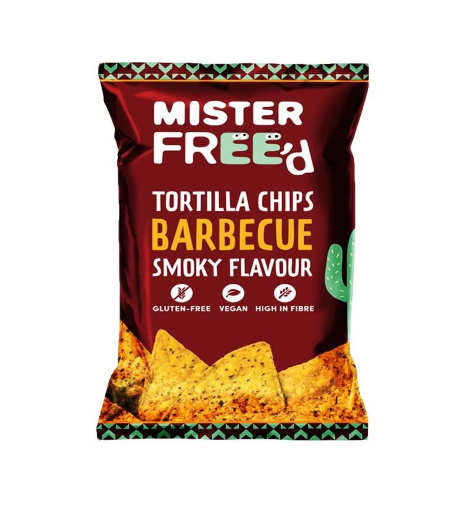 Mister Freed Barbecue Flavored Tortilla Chips 135gr