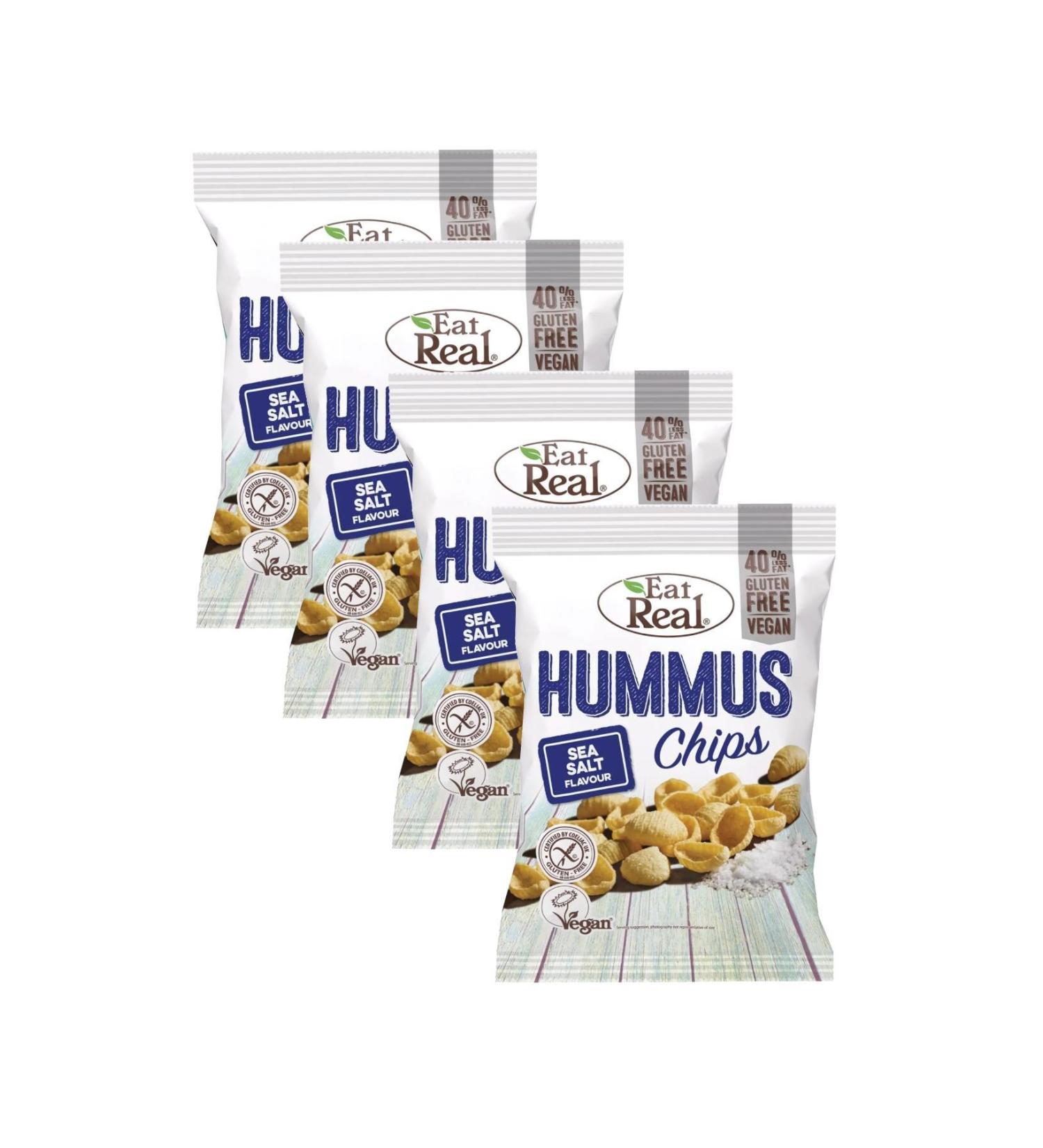 Eat Real Chickpea Chips Sea Salt 45 G X 4 Pieces