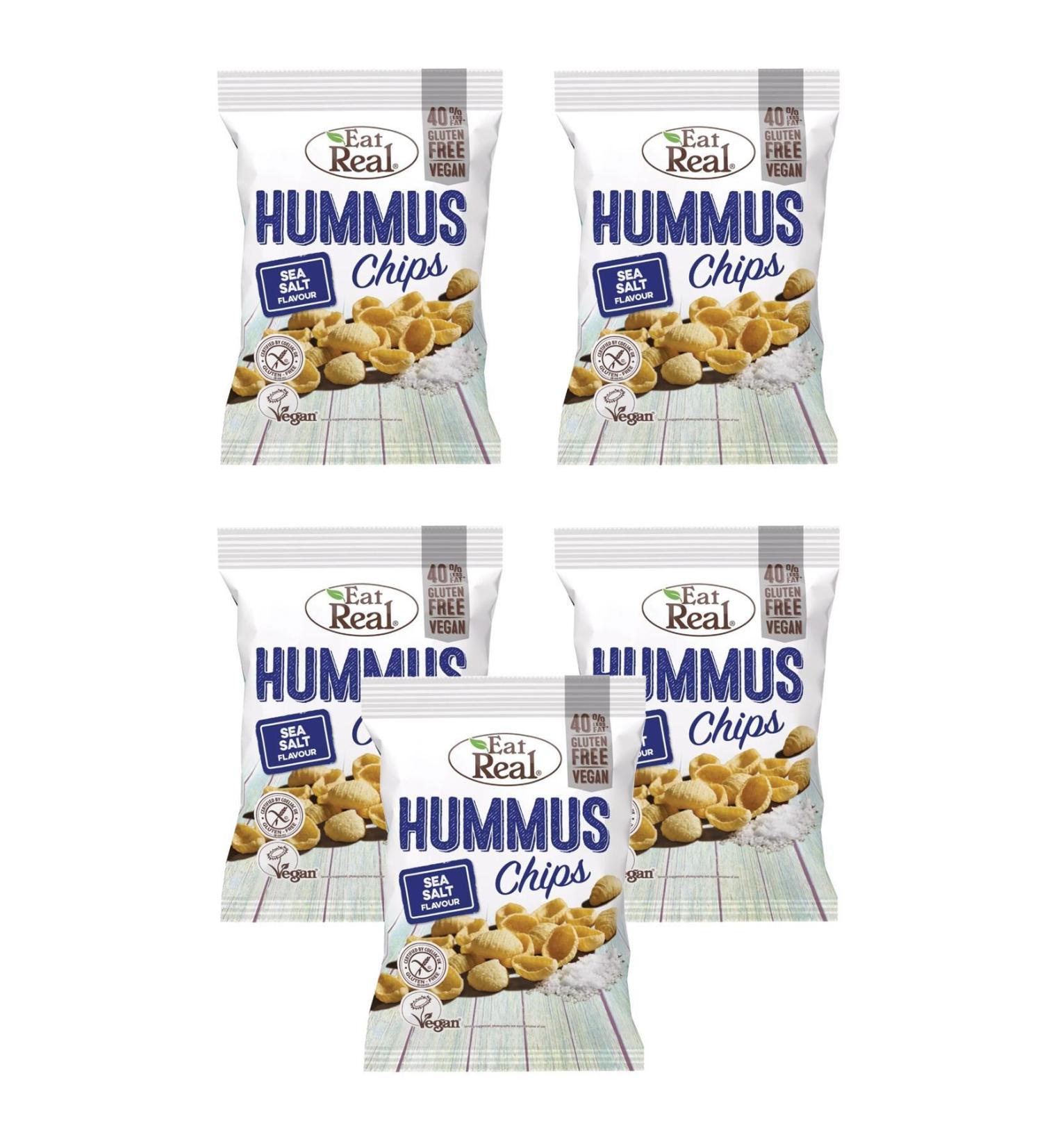 Eat Real Chickpea Chips Sea Salt 45 G X 5 Pieces