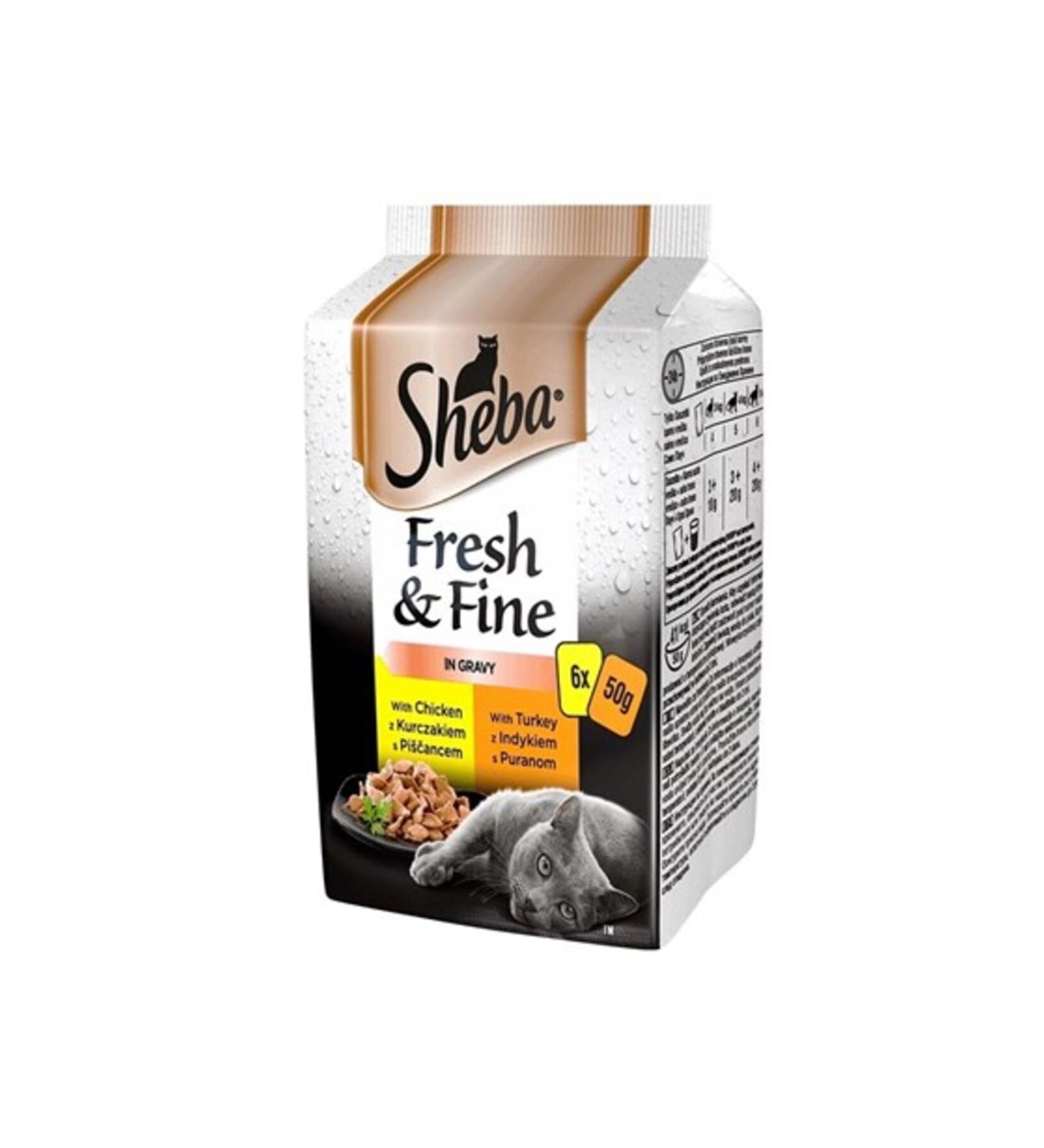 SHEBA Poultry Options Cat Canned Food 6x50 gr