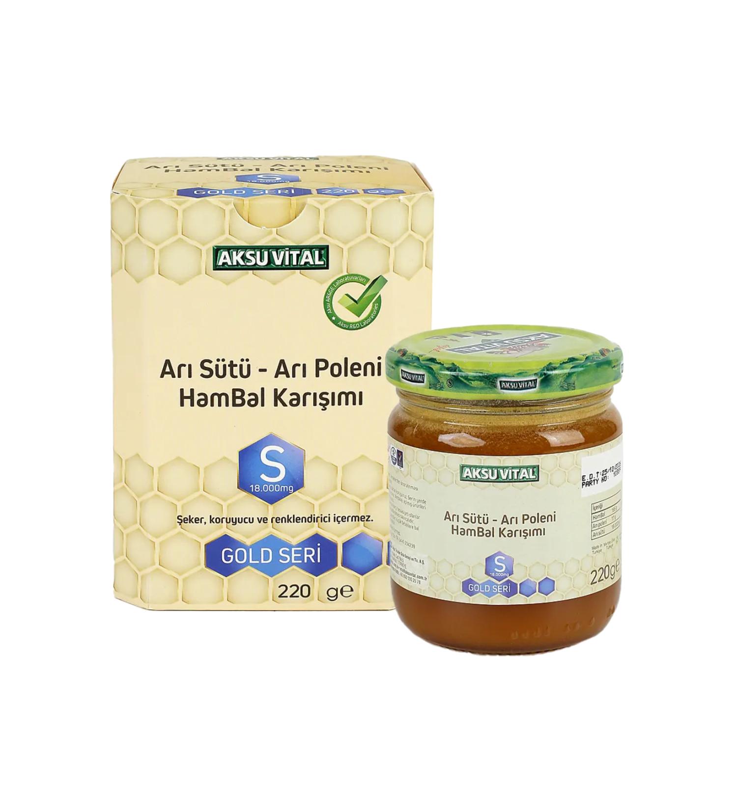 aksuvital AKS Royal Jelly Honey Pollen (S) 18 000 Mg - Adult