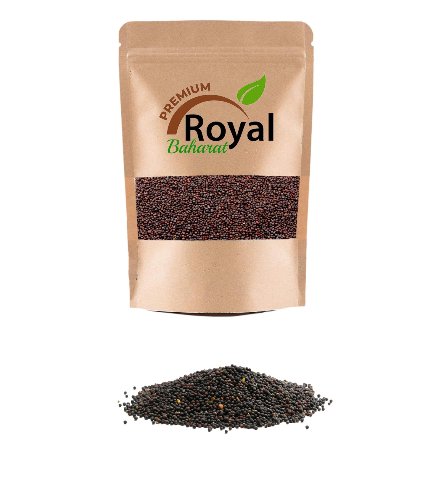 ROYAL SPICES Black Mustard Seed Deluxe Series Organic Delicious 300 Gr