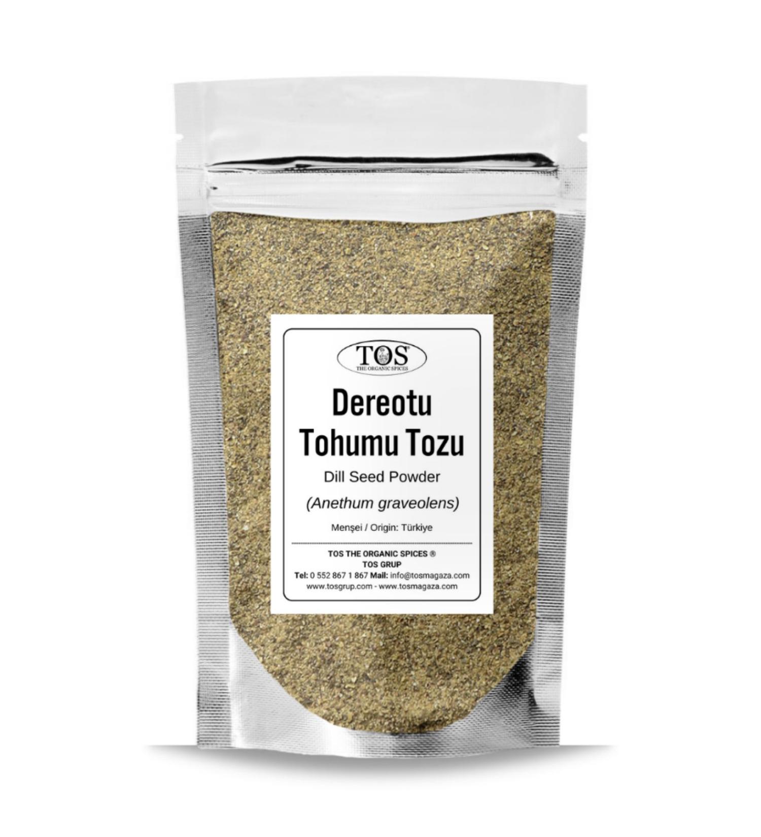 TOS The Organic Spices Dill Seed Powder 500 gr (1st Quality) Anethum graveolens / Dill Seed Powder