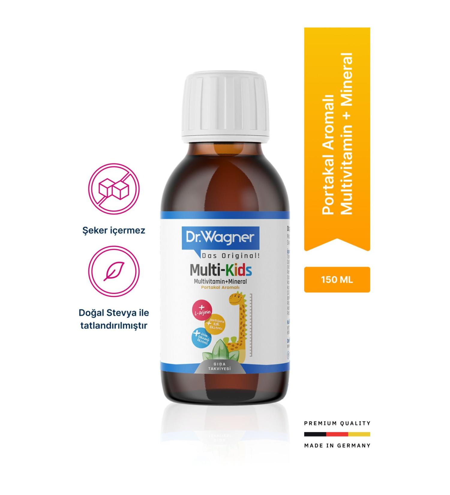 Dr Wagner Multi-Kids Multivitamin + Mineral Syrup for Children 150ml - Buy Online on GoSupps.com