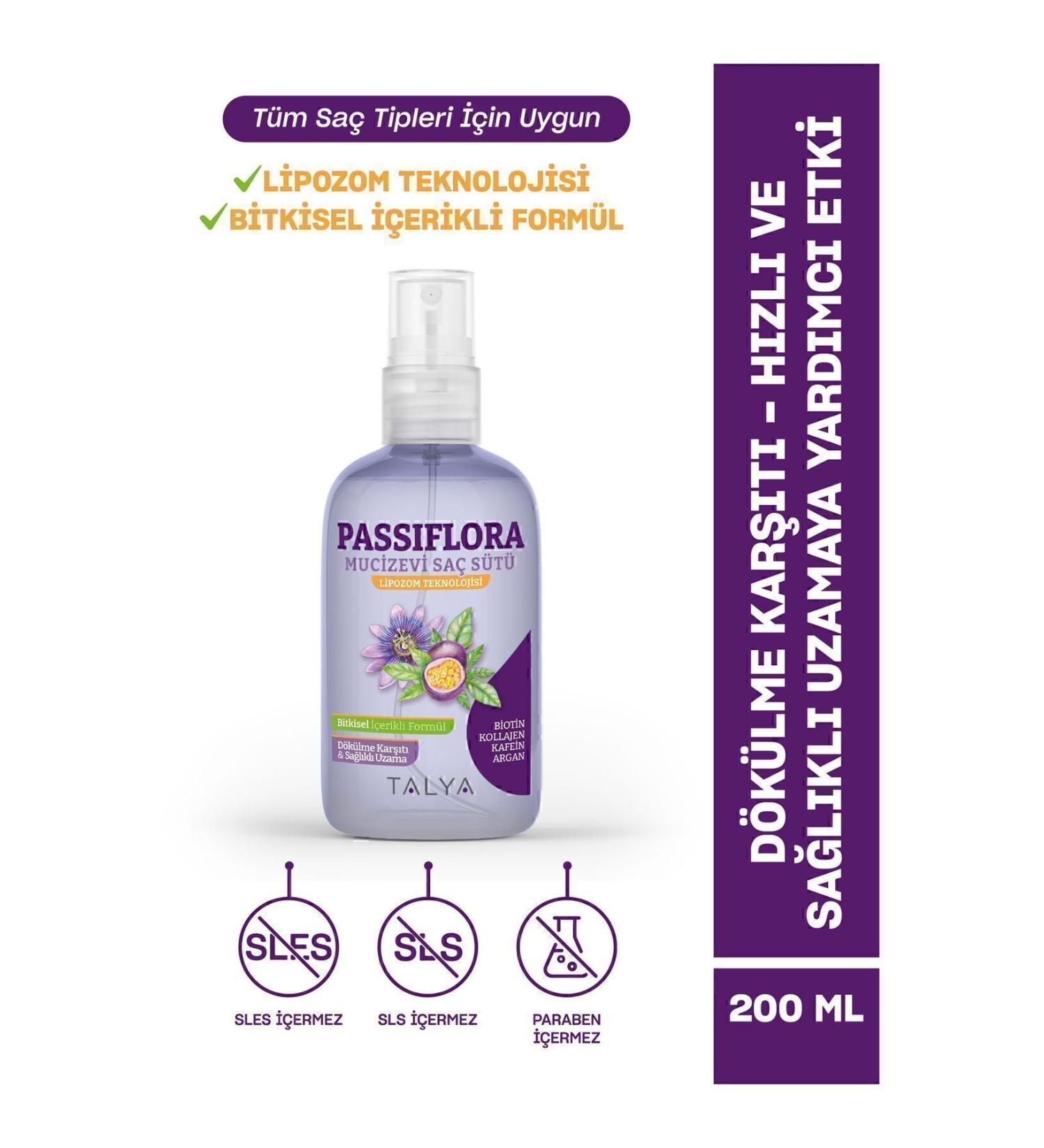 Talya Passiflora Miraculous Hair Milk Herbal Formula Liposome Technology Anti-Loss 200 ml - Buy Online on GoSupps.com