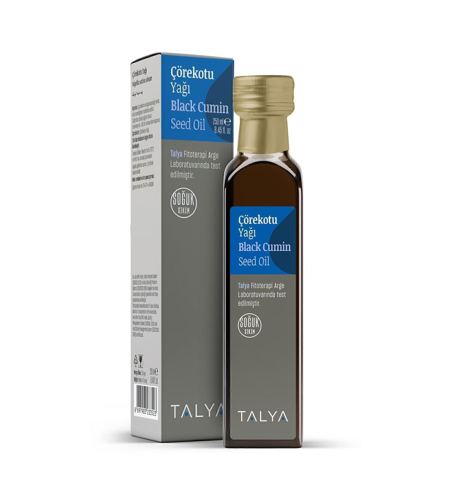 Talya Black Cumin Oil Cold Pressed 0 Pure and Natural 250 ml