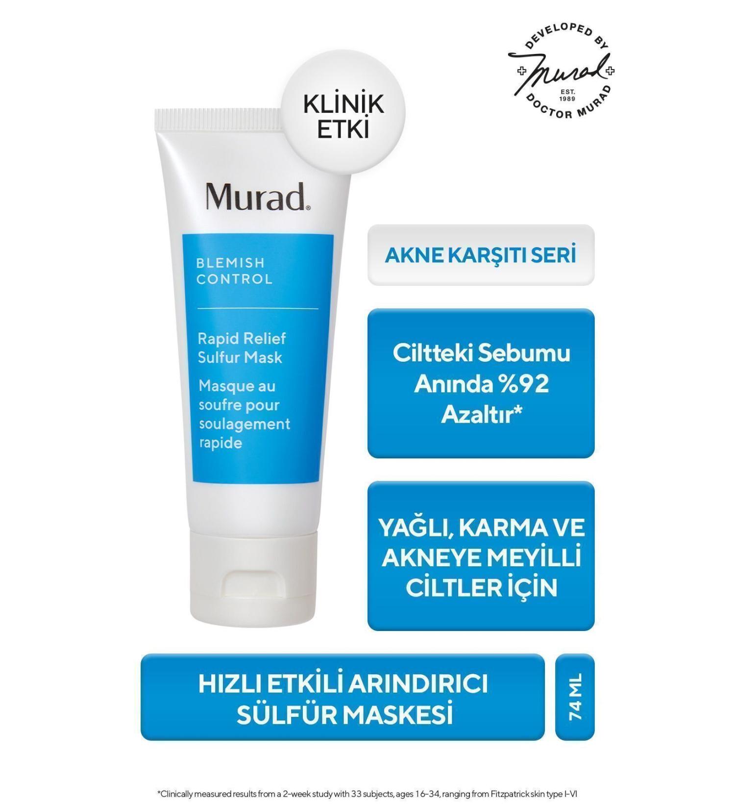 Murad Rapid Relief Sulfur Mask / Fast Acting Purifying Sulfur Mask