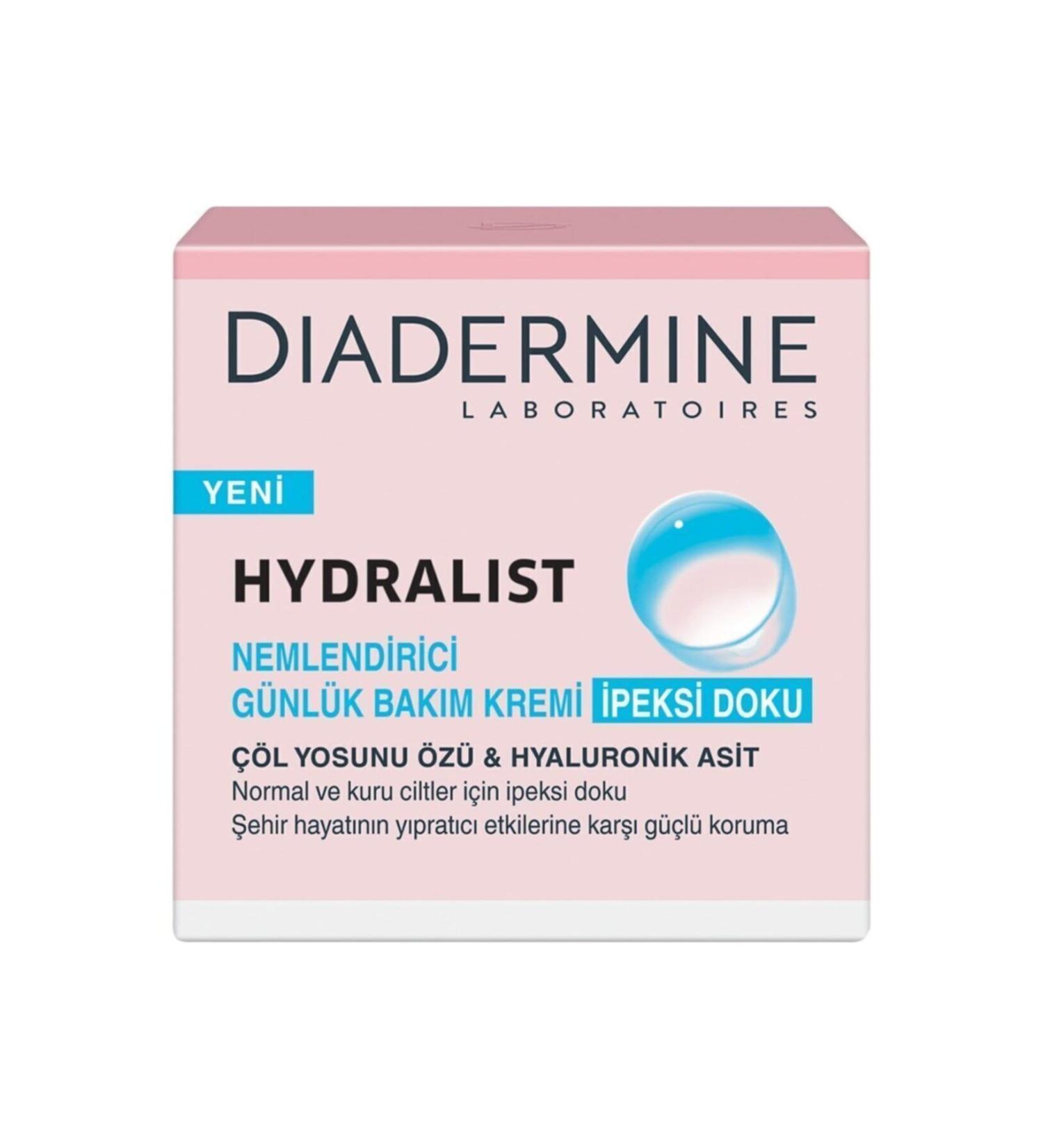 Diadermine Hydralist Intensive Moisturizing Protective Daily Care Cream Silky Texture 50 Ml - Buy Online on GoSupps.com