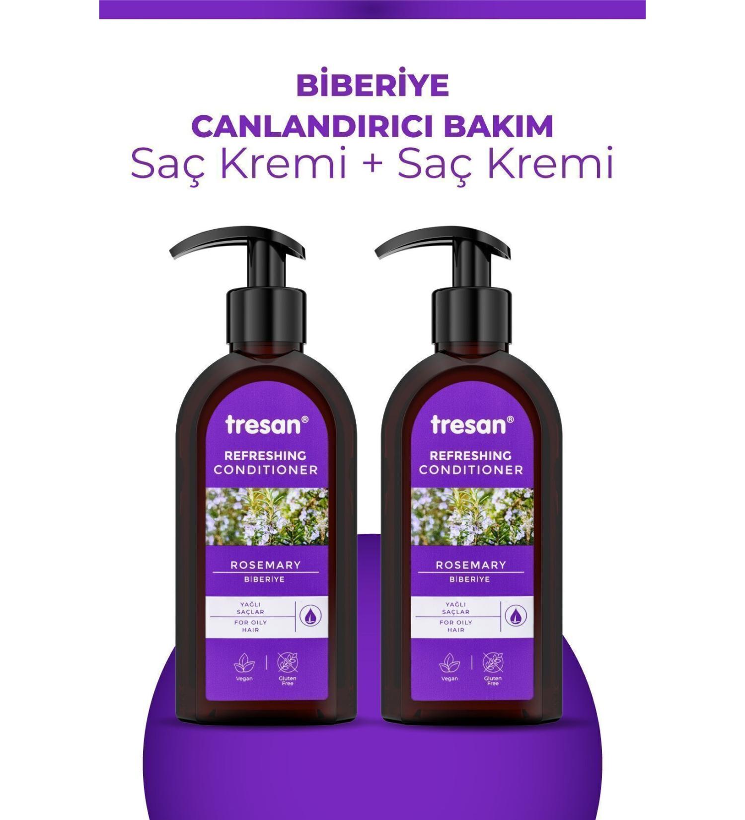 Tresan Rosemary Revitalizing Sulfate-Free Conditioner 300 ml x2 Pieces - Buy Online on GoSupps.com