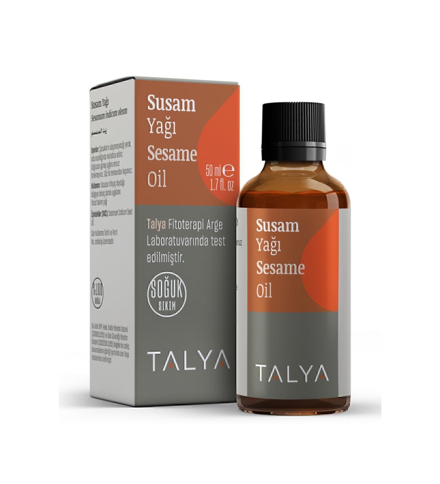 Talya Sesame Oil Cold Pressed 0 Pure And Natural 50 ml - Buy Online on GoSupps.com