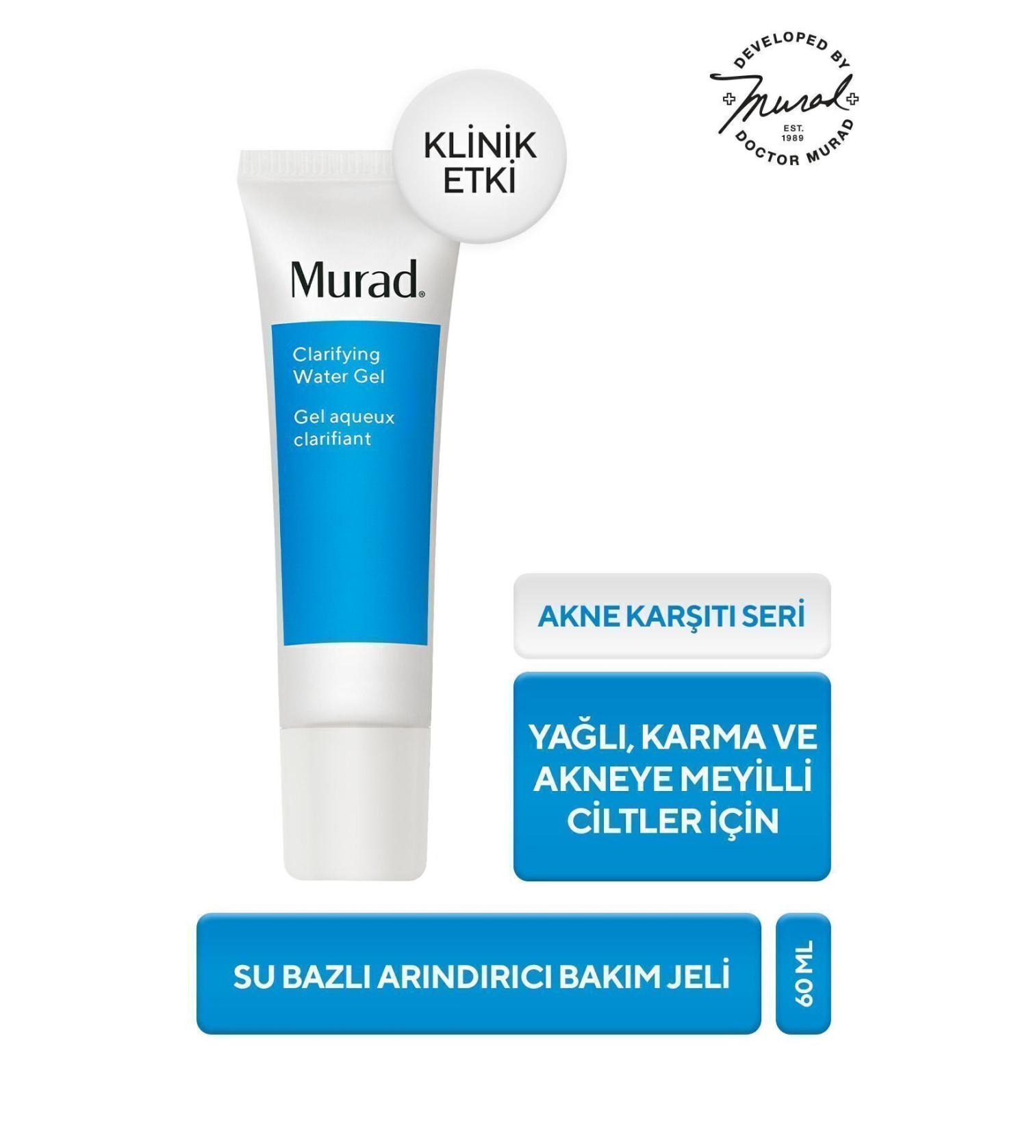 Murad Clarifying Water Gel - Water Based Purifying Care Gel 60 ml - Buy Online on GoSupps.com