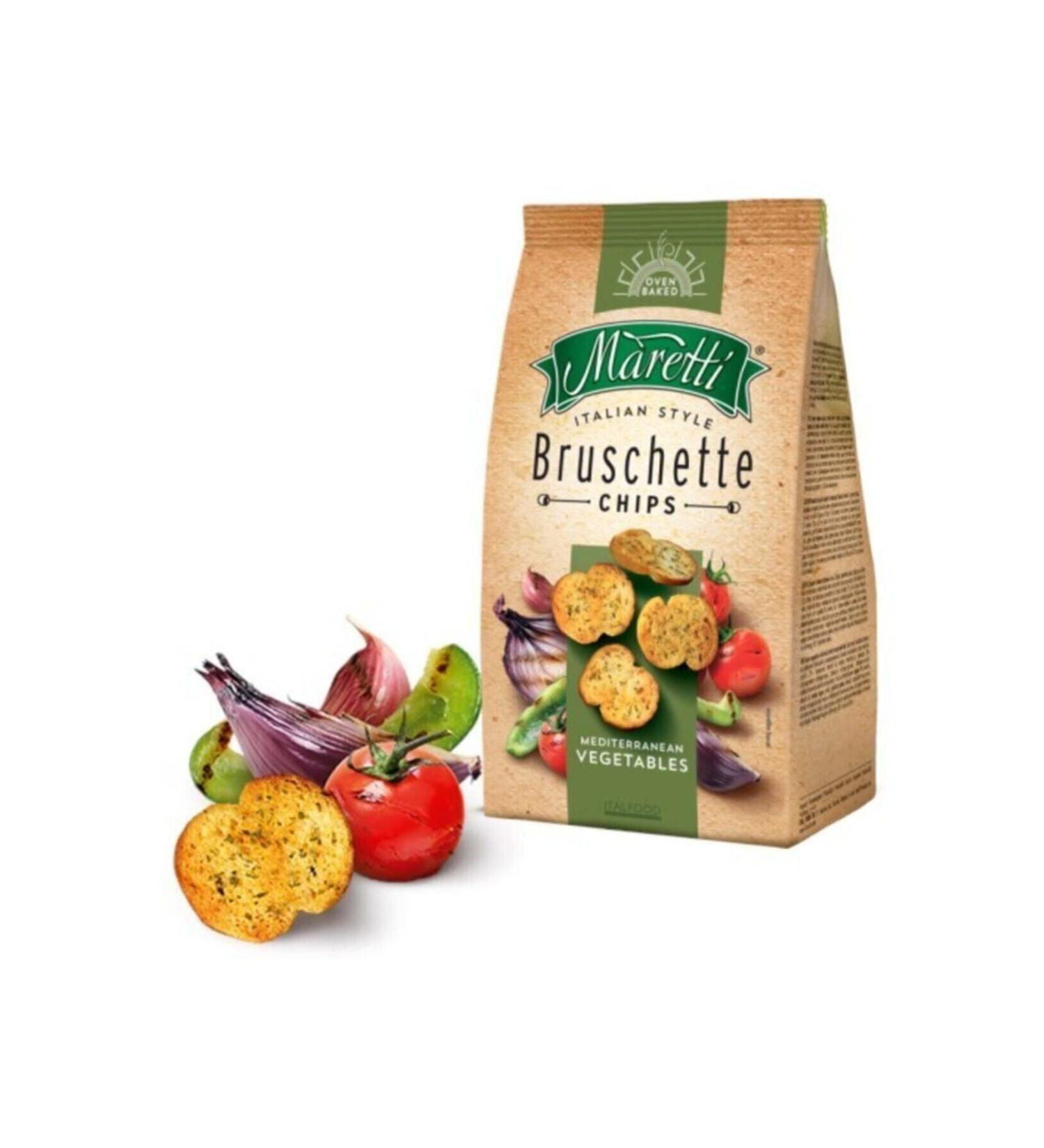Maretti 15 Pieces Bruschette Chips Toasted Bread 70 Gr