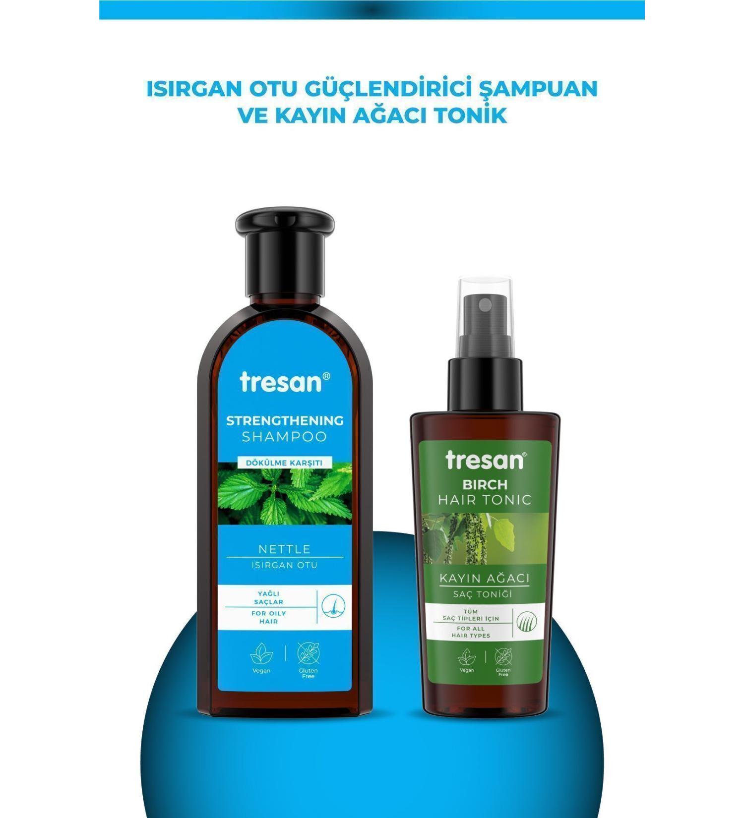 Tresan Anti-Loss Nettle Strengthening Care Shampoo 300 ml For Oily Hair Tresan K.a a - Buy Online on GoSupps.com