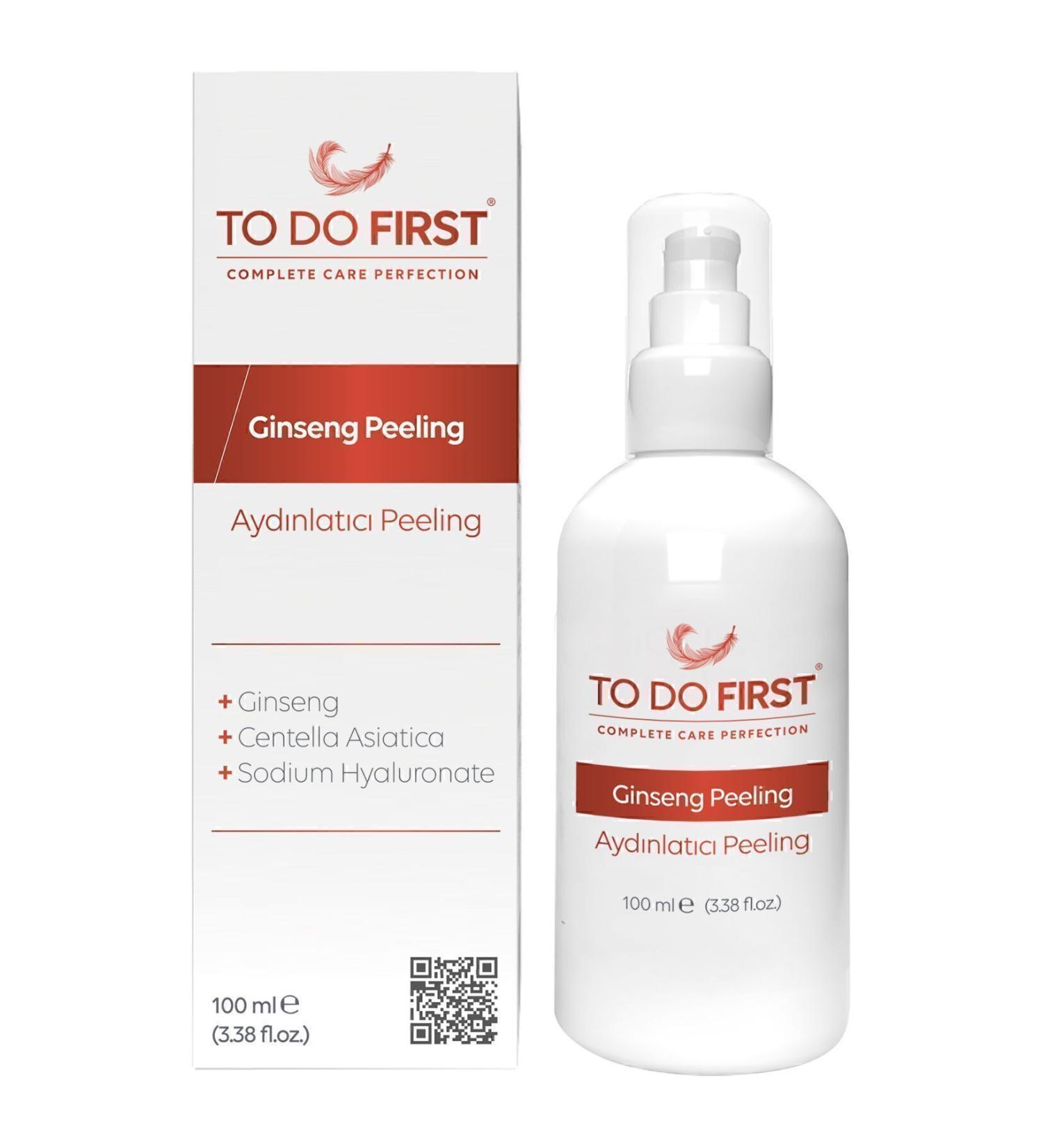 TO DO FIRST Ginseng Extract Brightening Facial Peeling Dead Skin Remover Pore Cleanser 100 ml - Buy Online on GoSupps.com