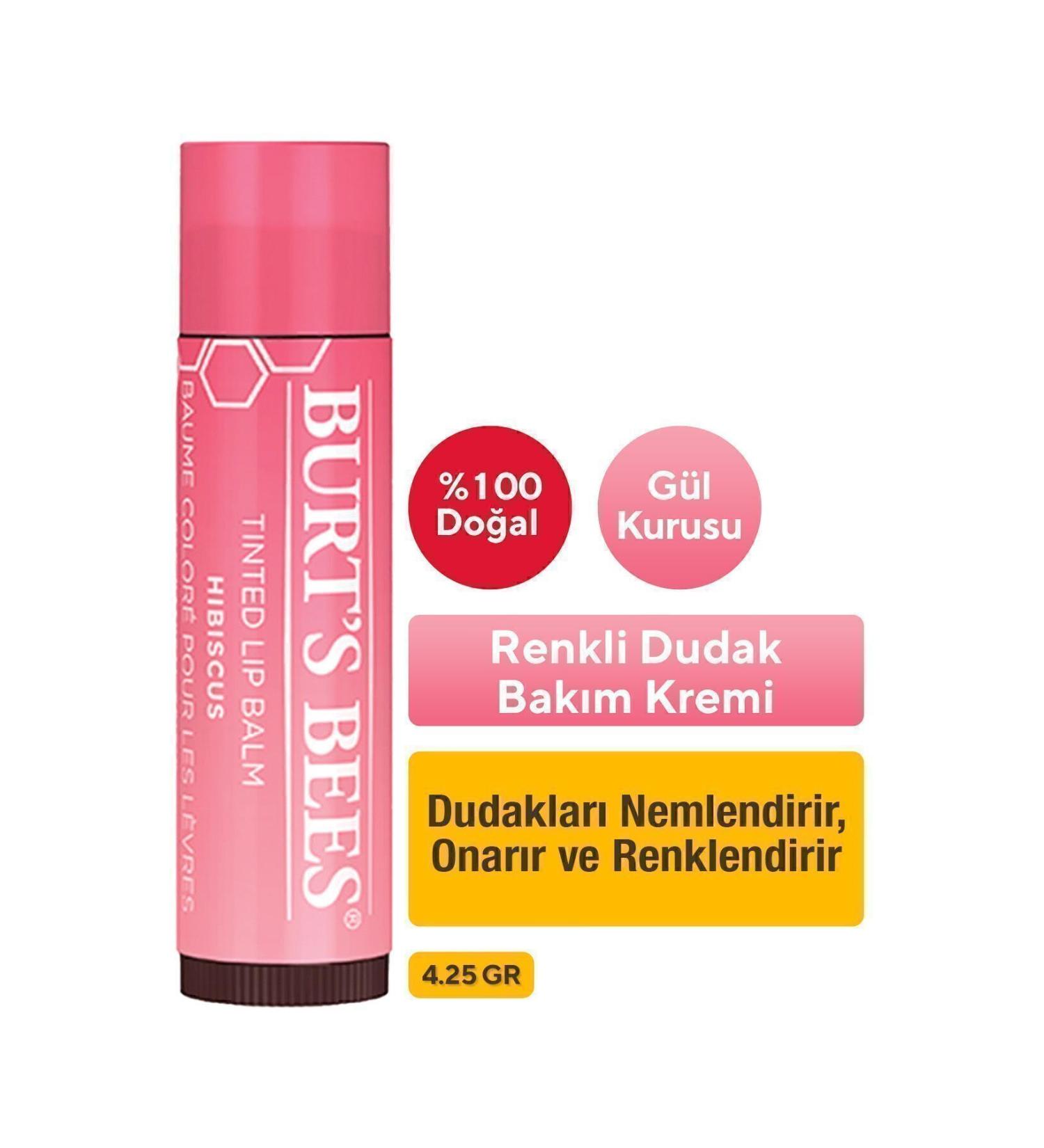 Burt's Bees Tinted Lip Balm Hibiscus 4.25 G