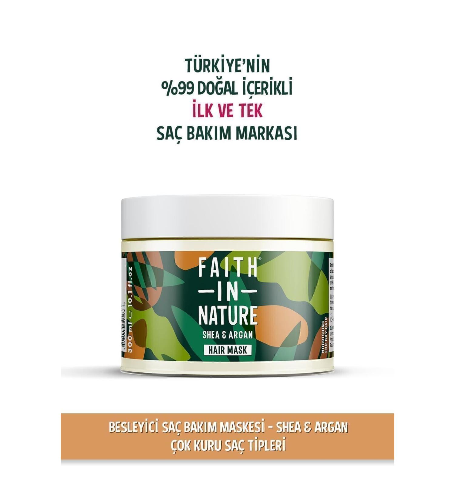 Faith In Nature Natural Nourishing Hair Care Mask Shea&Argan For Very Dry Hair Types - Buy Online on GoSupps.com
