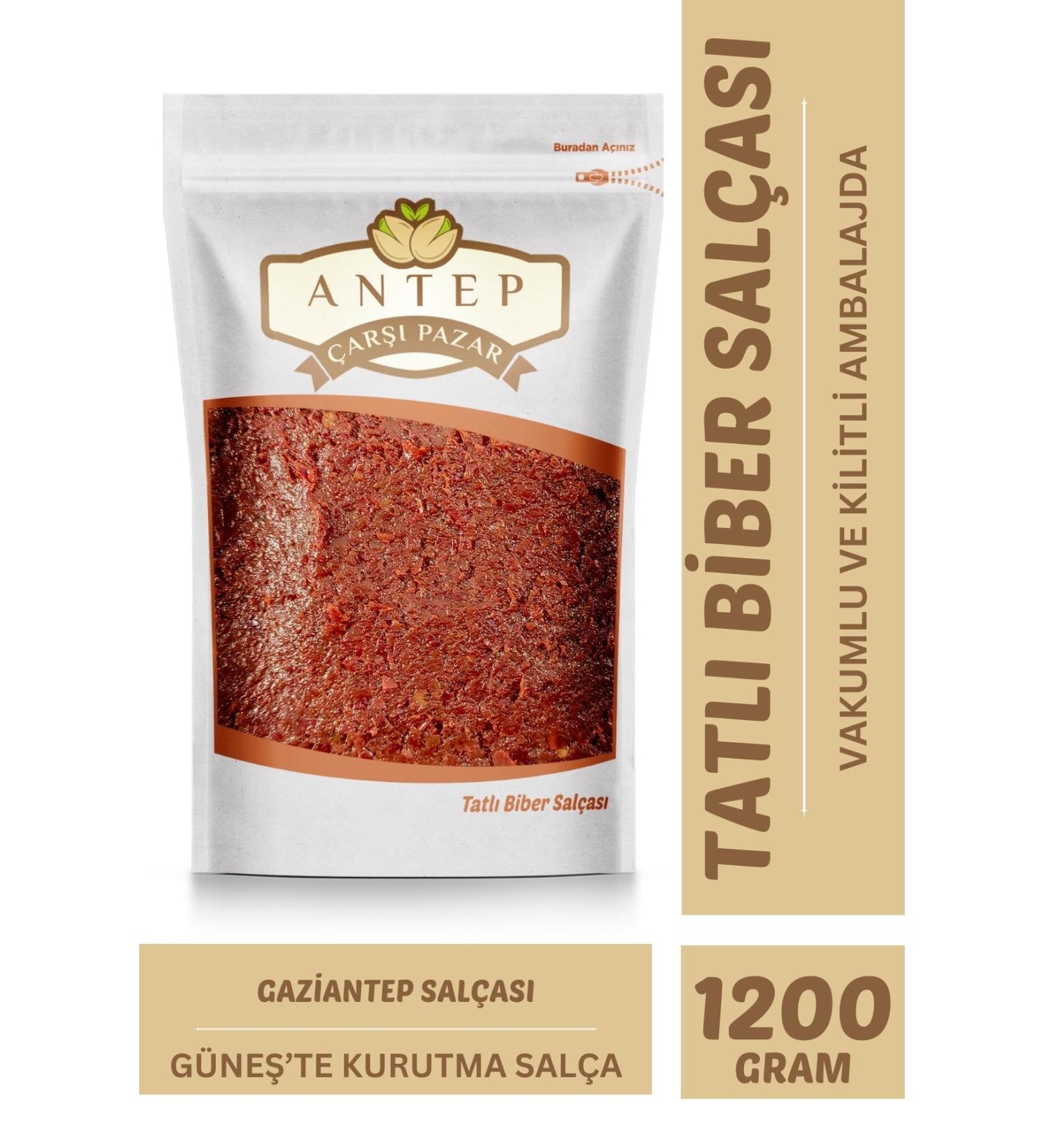 Antep Bazaar Sweet Pepper Paste Gaziantep Homemade Sun-Dried | 1200 Gr. - Buy Online on GoSupps.com