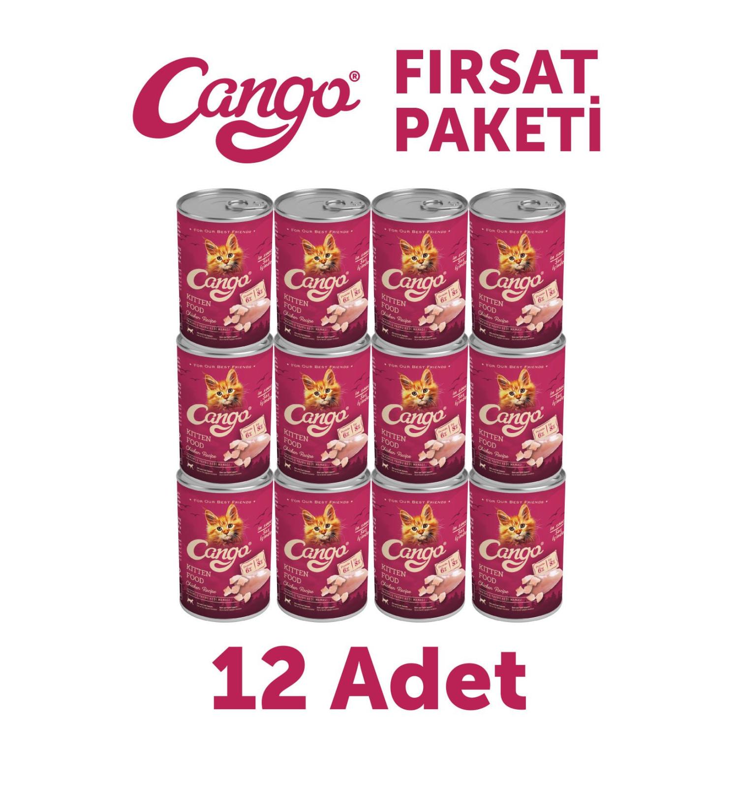 Cango Kitten Wet Cat Food Chicken 415Gr 12Li