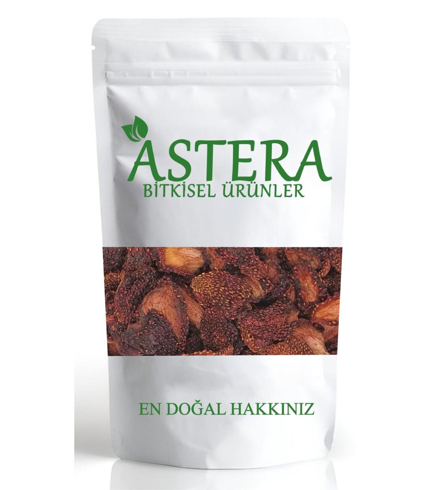 ASTERA 500 Gr Dried Strawberry 1st Class (Sugar-Free - Natural) Suitable for Diet