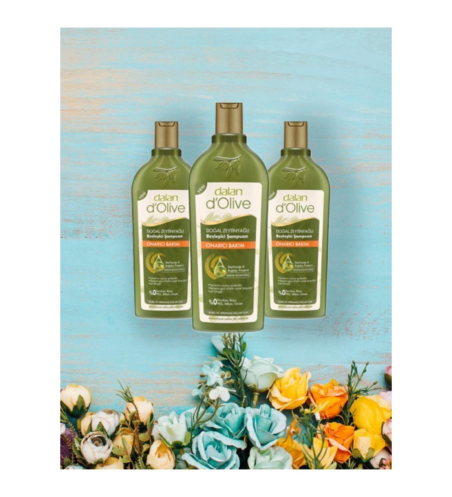 Dalan D'olive Repair Care Shampoo 400 Ml X 3 Pieces