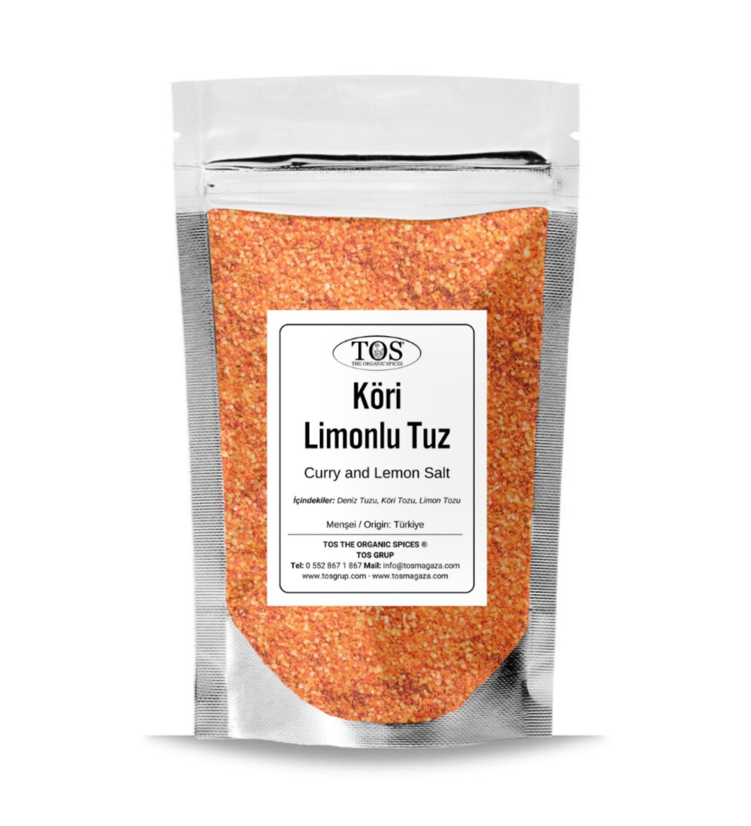 TOS The Organic Spices Curry and Lemon Salt 2.5 kg (1st Quality) Curry and Lemon Salt