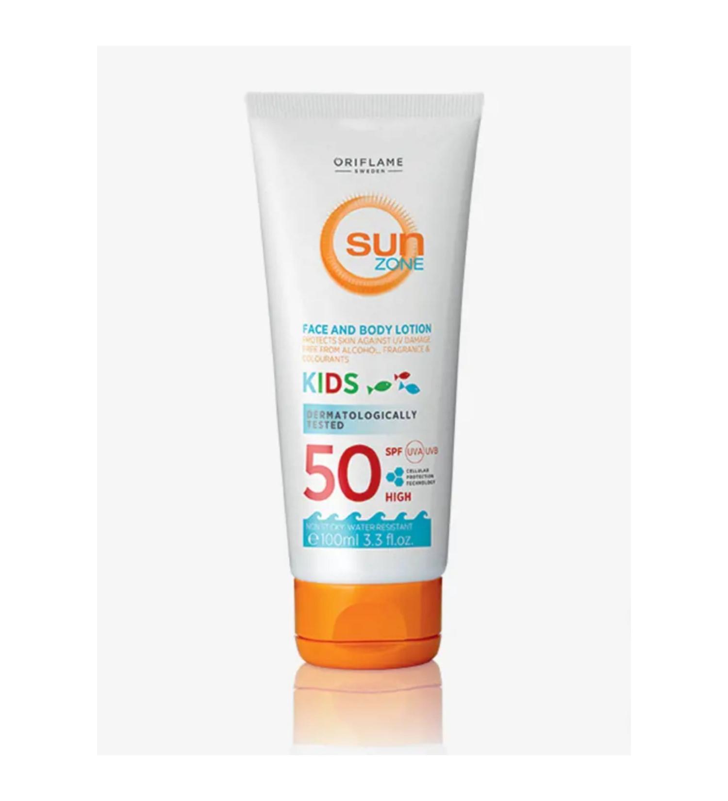 Oriflame Sun Zone Kids SPF 50 High Protection Face and Body Sun Lotion