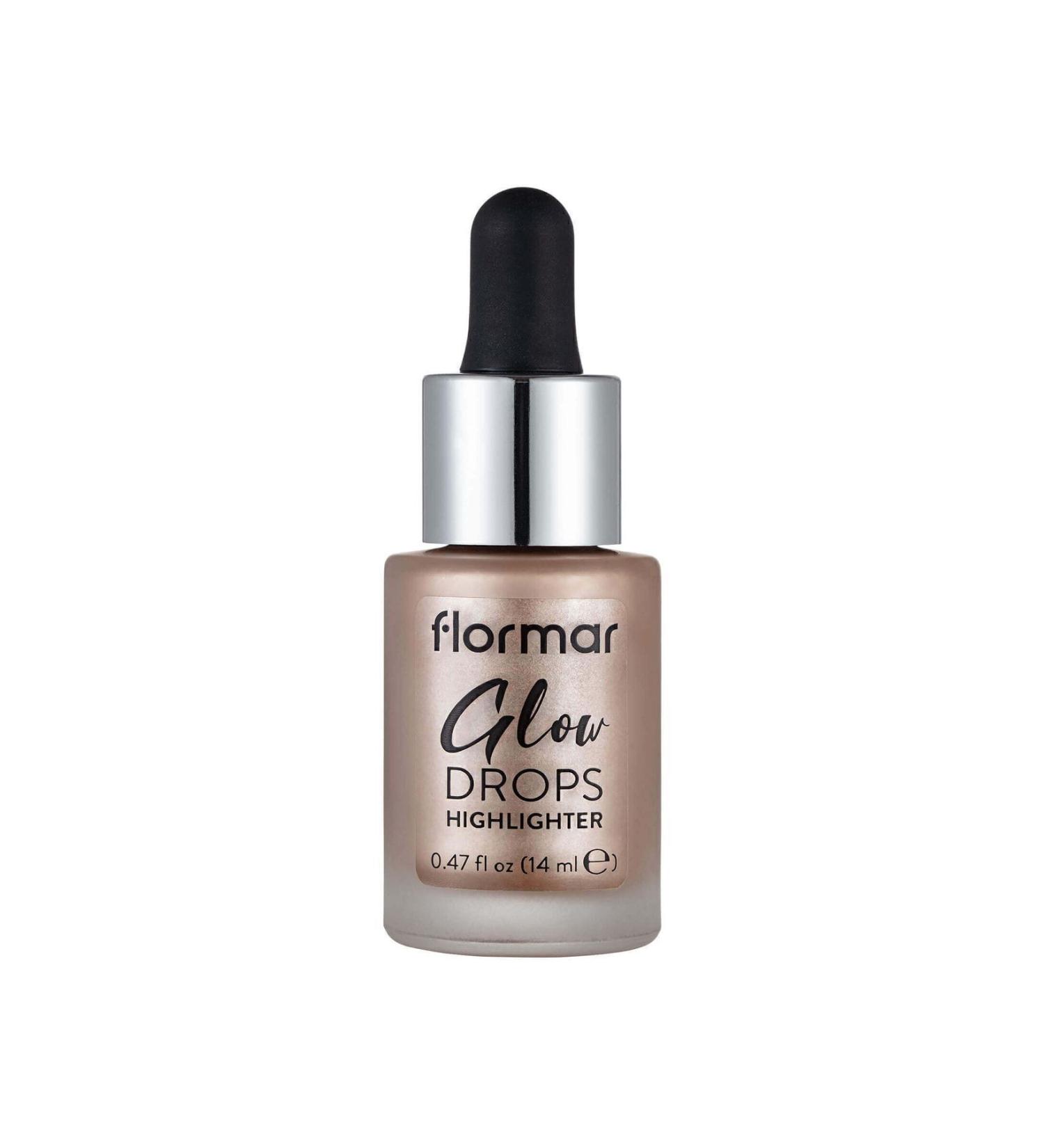 Flormar Mineral Liquid Illuminator (BRONZE) - Glow Drops Highlighter - 001 Moon Glow - 8682536019934