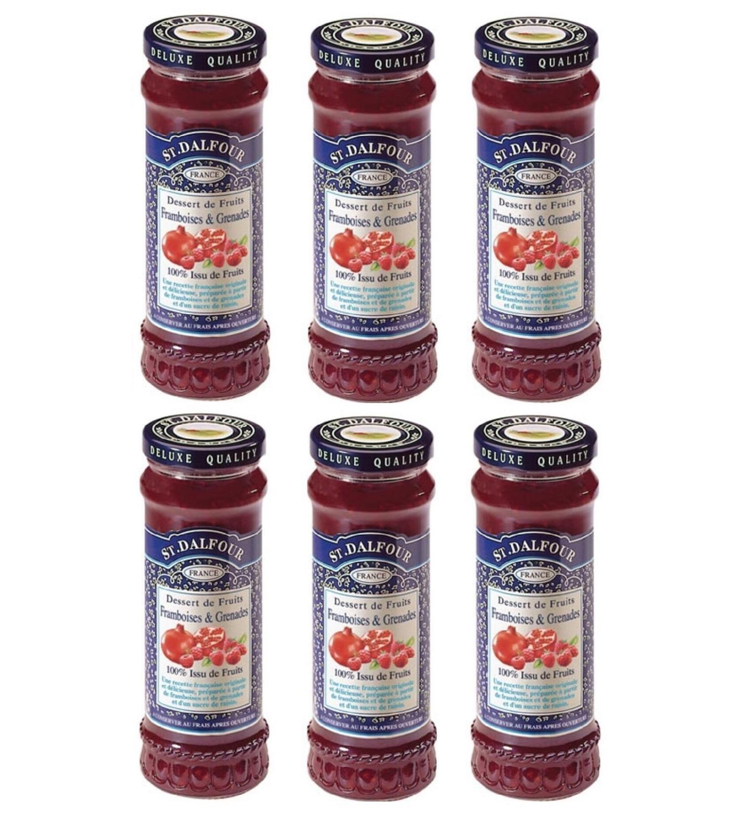 St. Dalfour St.dalfour Raspberry & Pomegranate Jam 284 GX 6 Pcs