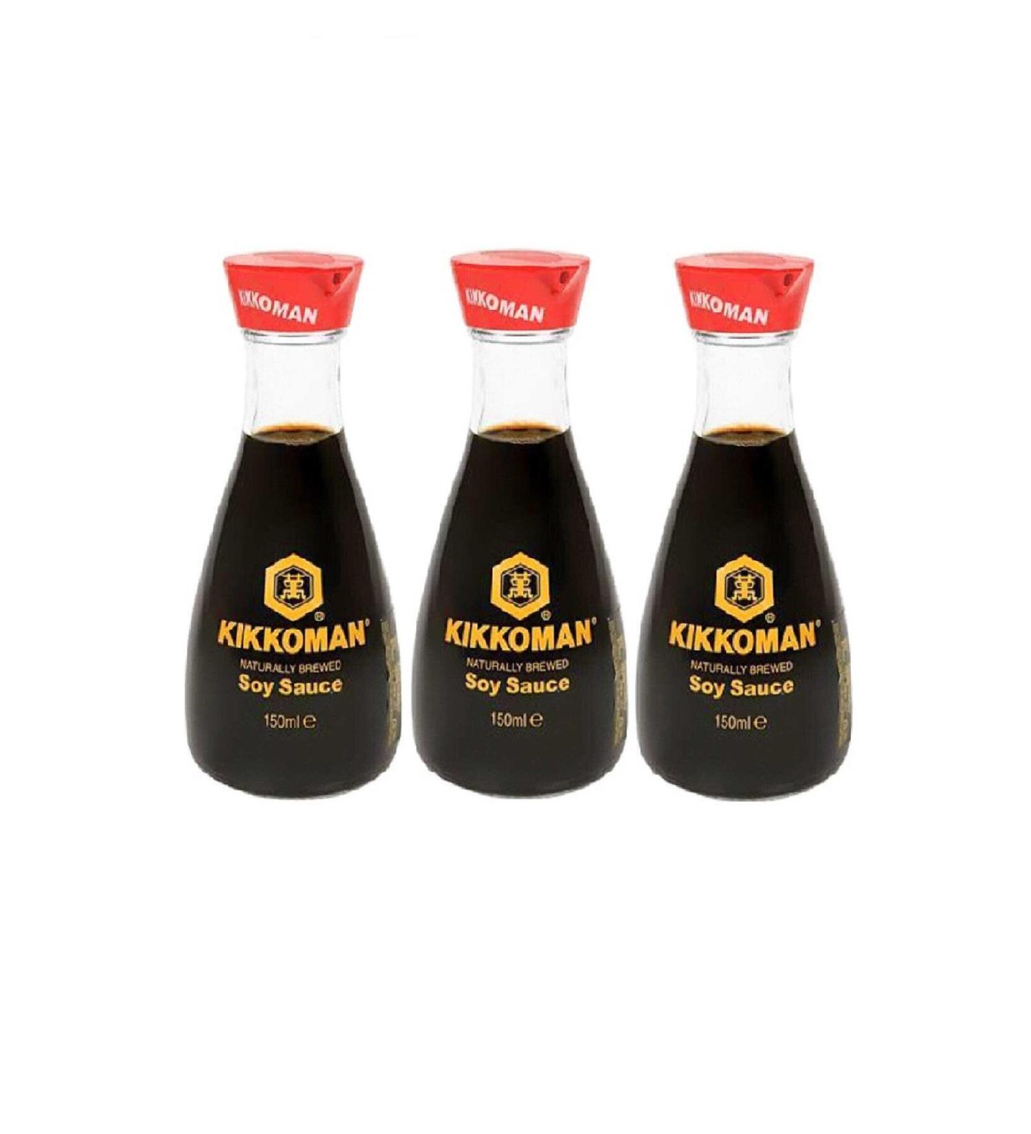 Kikkoman Dispenser Soy Sauce 150 ml X 3 Pcs