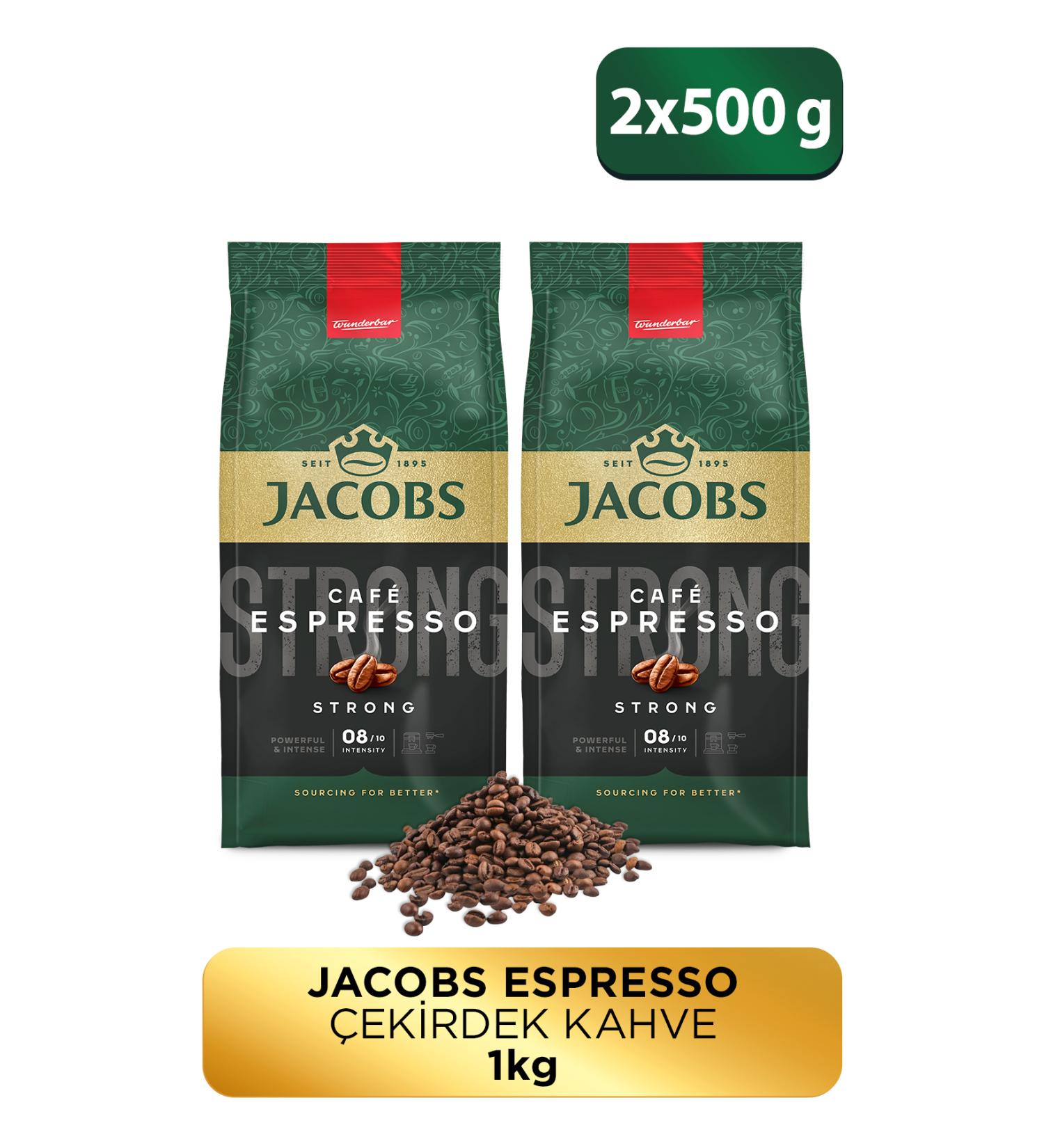 Jacobs Espresso Coffee Beans 500 gr X2 Pieces - Buy Online on GoSupps.com