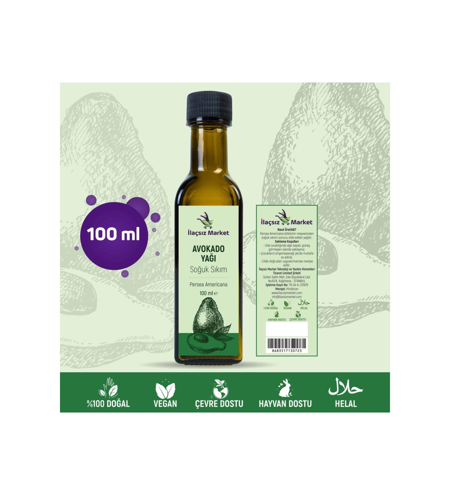 Drug-Free Market Avocado Oil / 100 Ml.