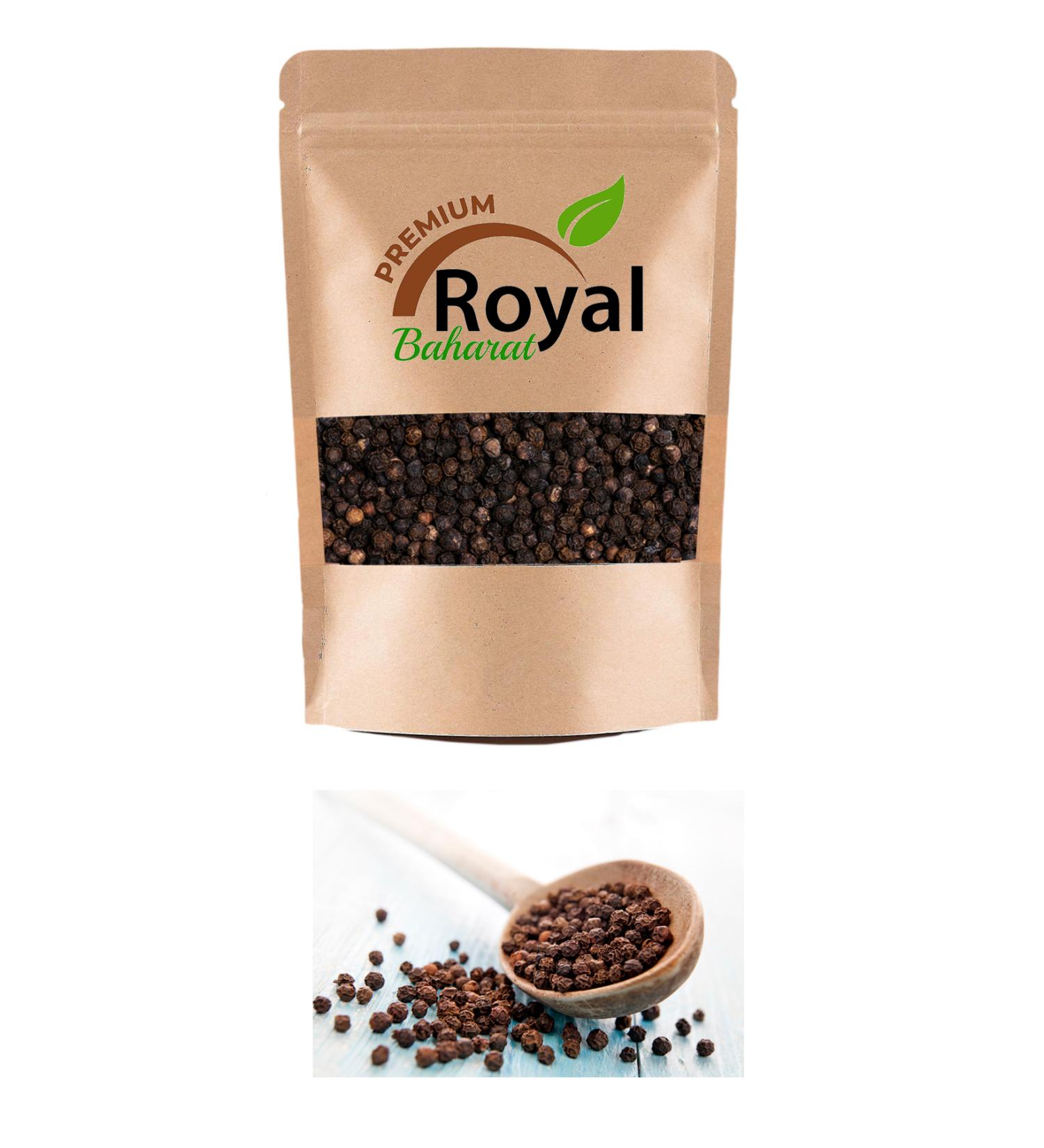 ROYAL SPICES Black Pepper Grain Deluxe Series Organic Delicious 150 Gr