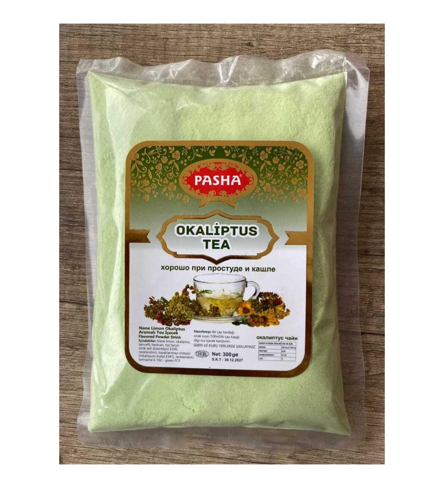 Pasha EUCALYPTUS TEA mint lemon flavored 300 mlg