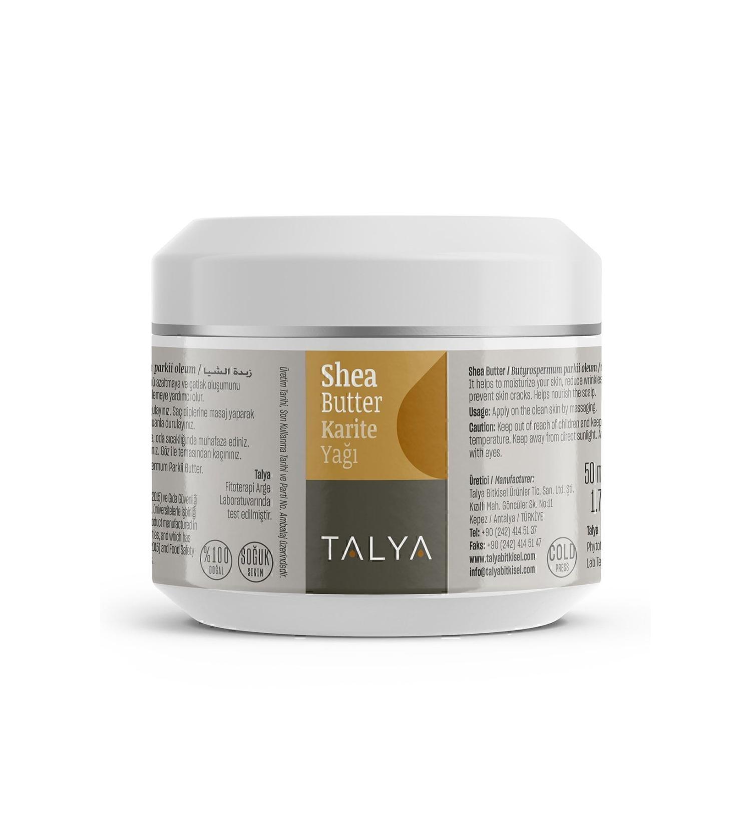 Talya Shea Butter (Karite Ya ) Cold Pressed 0 Pure And Natural 50 ml - Buy Online on GoSupps.com