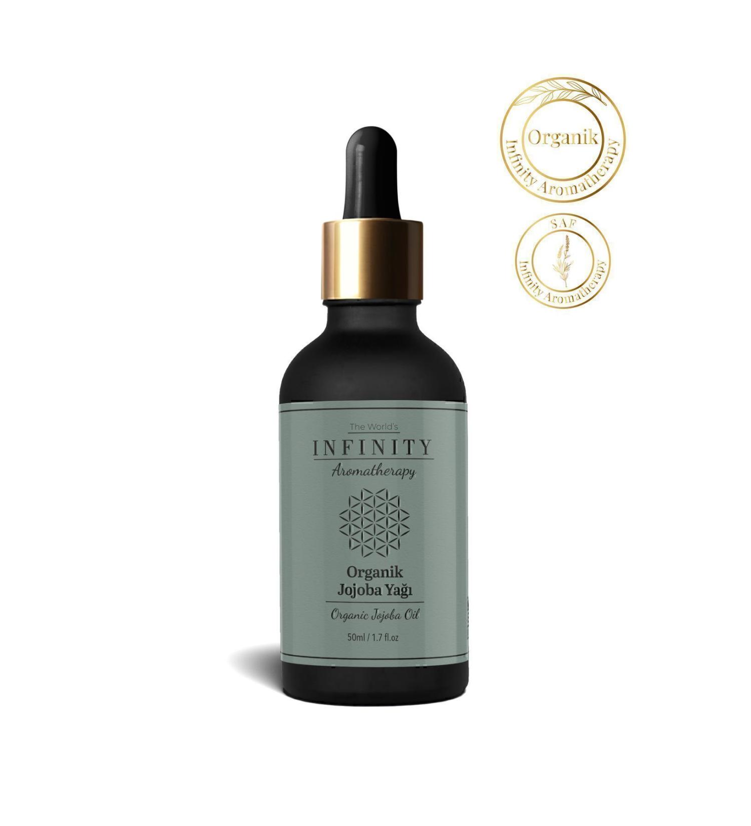 The World's INFINITY AROMATHERAPY Organic Jojoba Oil Cold Pressed 0 Pure And Natural 50 ml - Buy Online on GoSupps.com