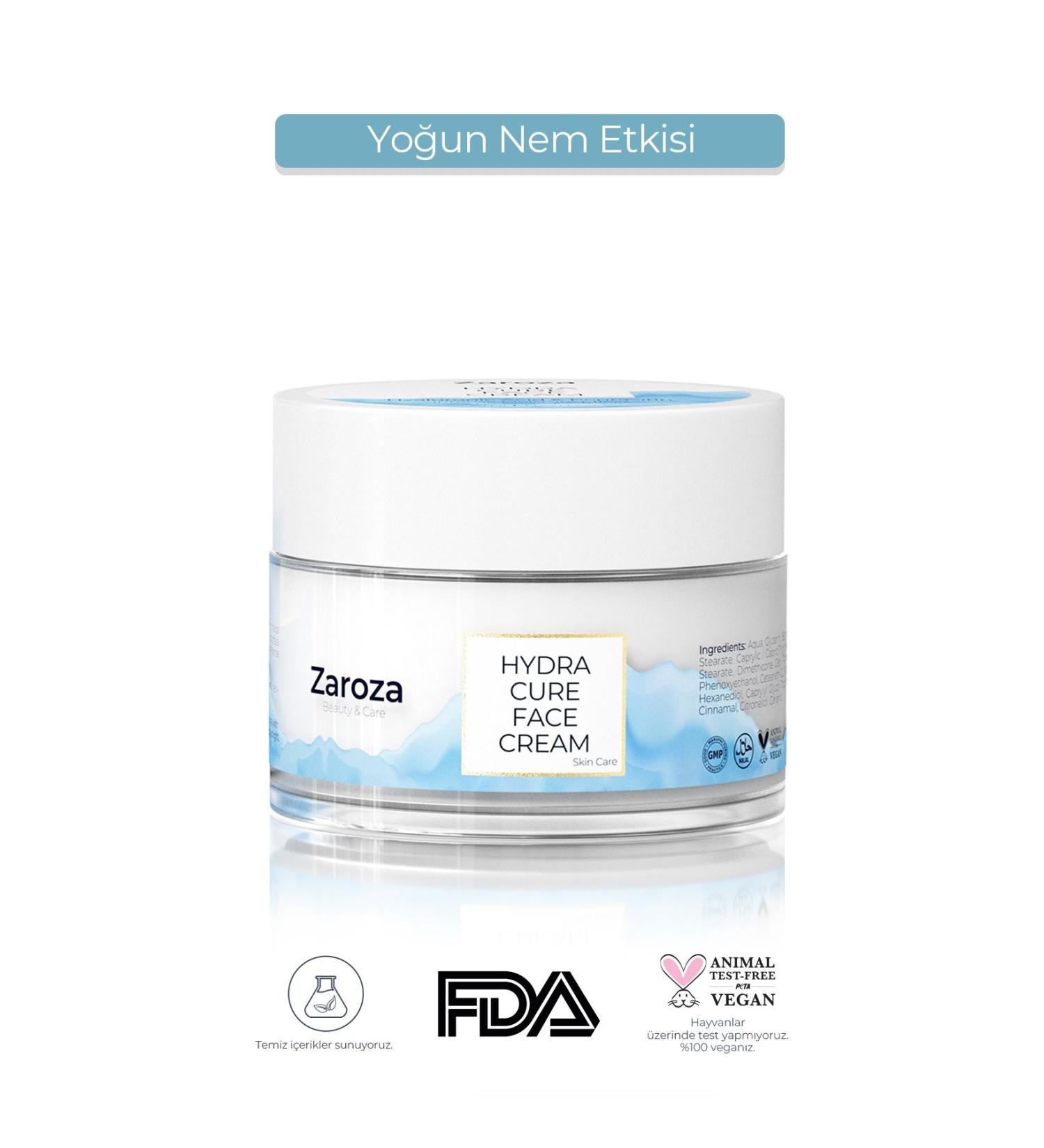 ZAROZA Hydra Cure Face Cream | Face and Body Intensive Moisture Cream - 50 ml - Buy Online on GoSupps.com